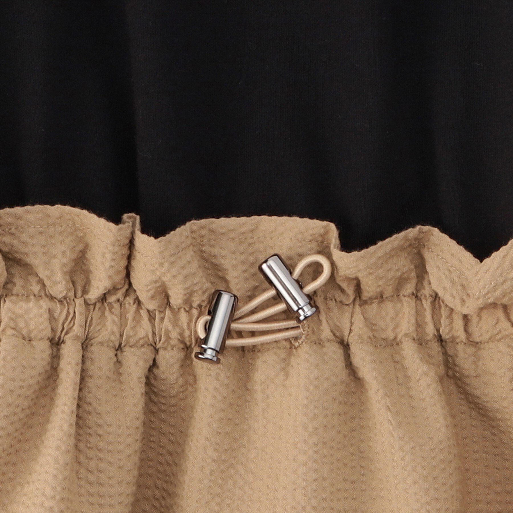 OPAQUE.CLIP「配色サッカードッキングワンピース【洗濯機洗い可】」|ワンピース|