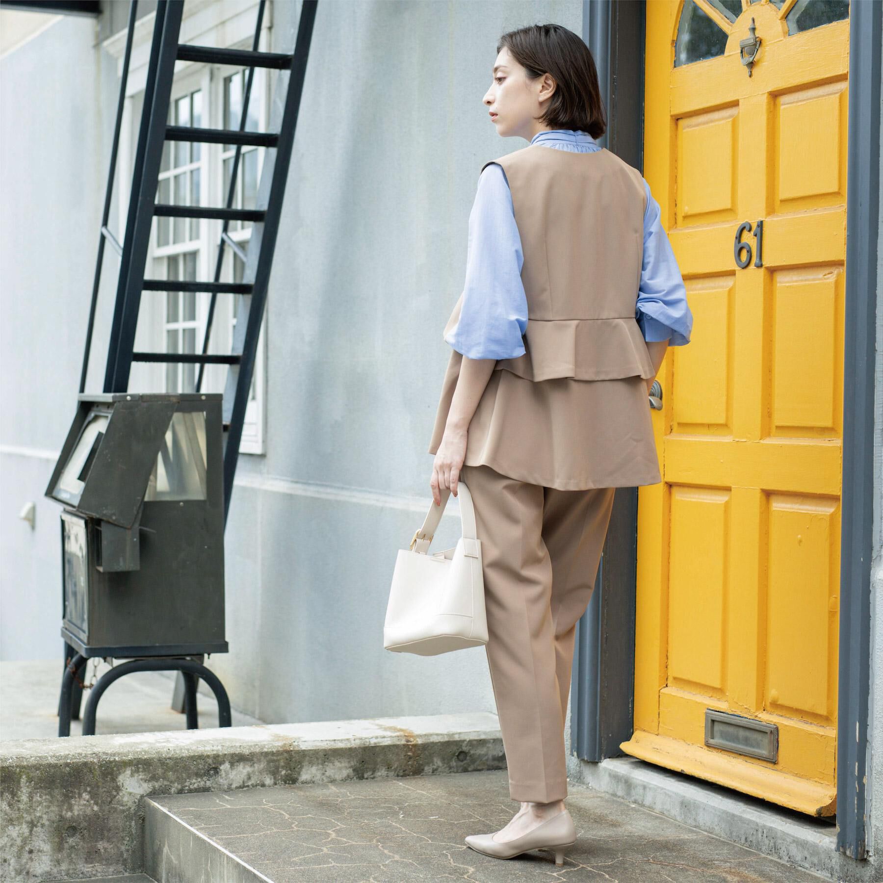 OPAQUE.CLIP「ステップヘムテーパードパンツ/セットアップ対応可【洗濯機洗い可】」|その他|