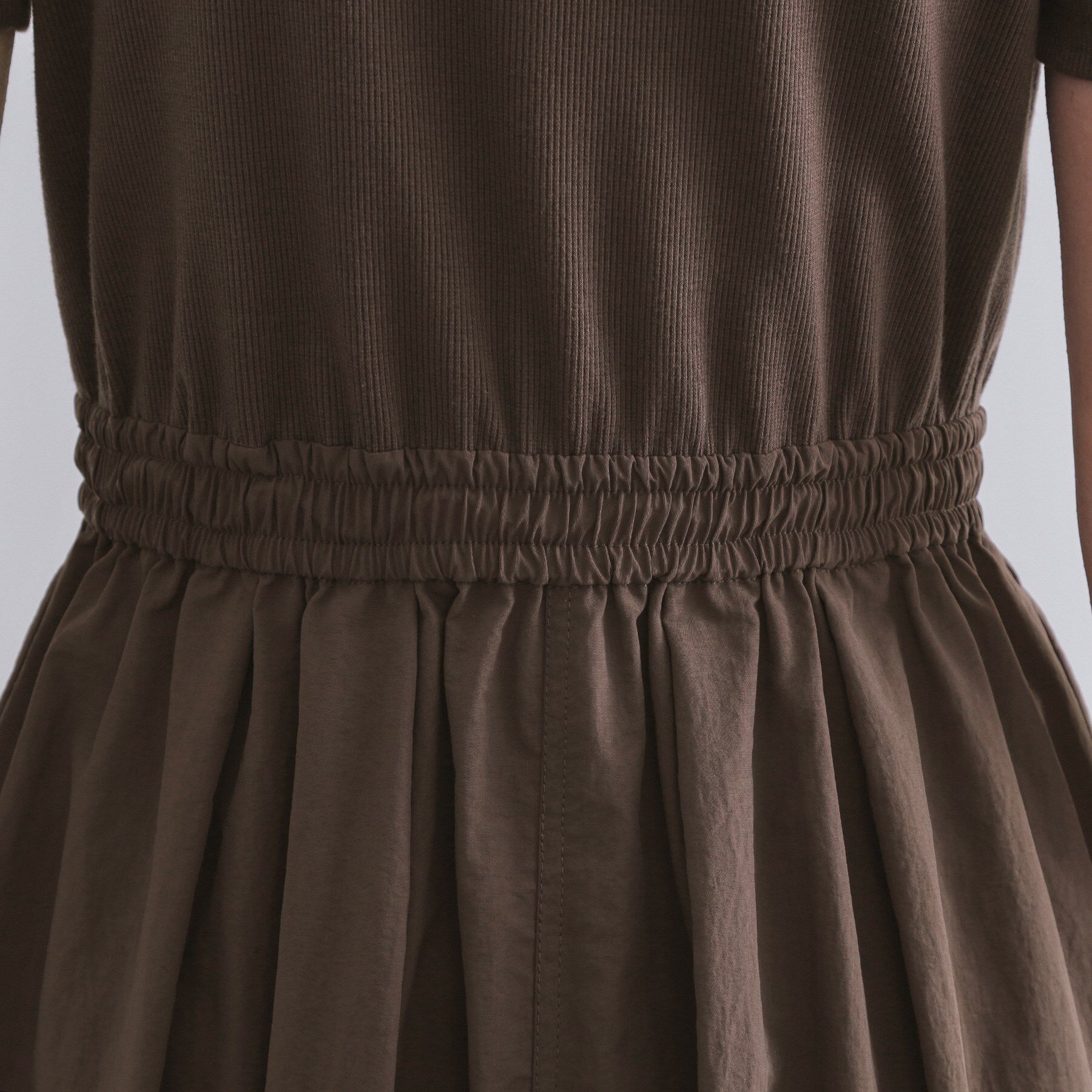 OPAQUE.CLIP「2WAYスピンドル使いドッキングワンピース【洗濯機洗い可】」|ワンピース|