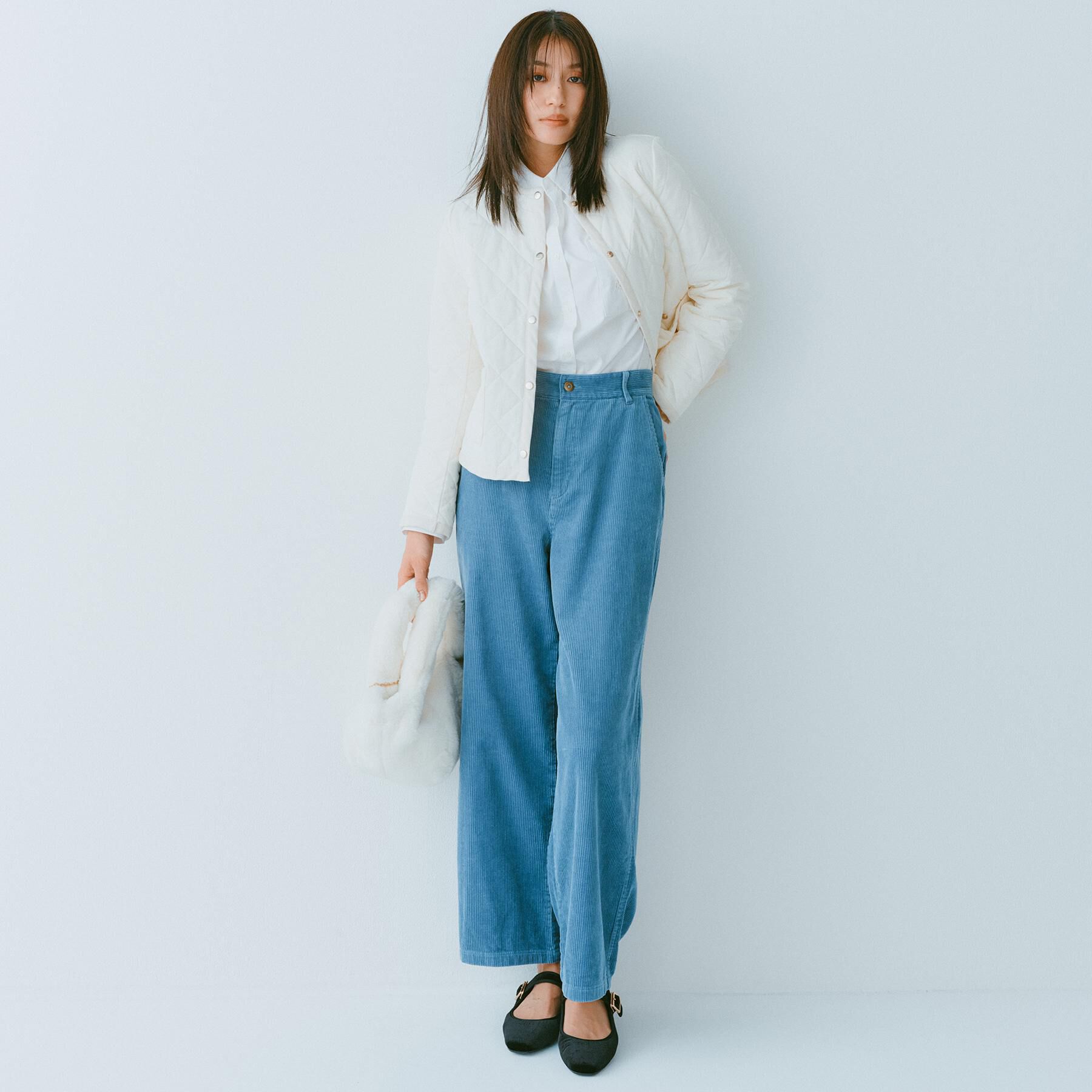 OPAQUE.CLIP「撥水キルティングノーカラージャケット【洗濯機洗い可】」|ノーカラージャケット|