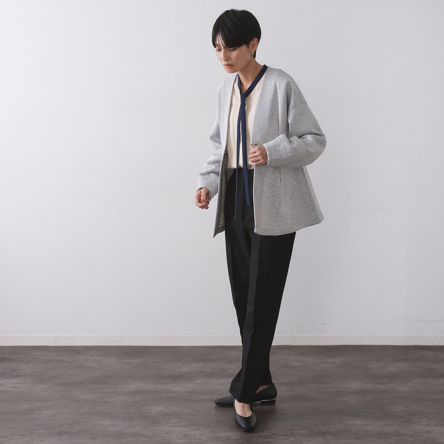 OPAQUE.CLIP「ペプラムカーディガン【UVケア/洗濯機OK】」|カーディガン|