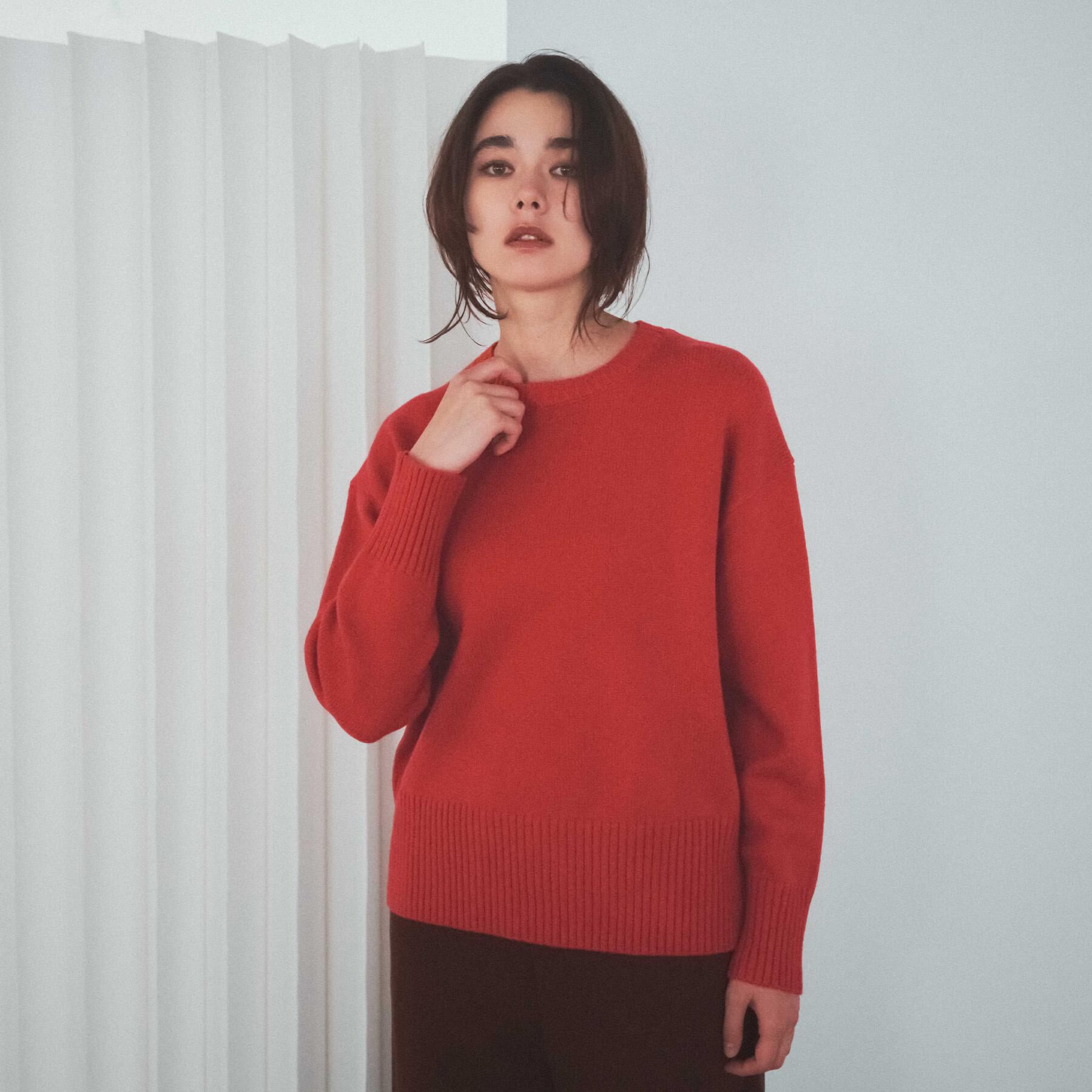 OPAQUE.CLIP「ボタンデザインラメニット【洗濯機OK】」|ニット・セーター|