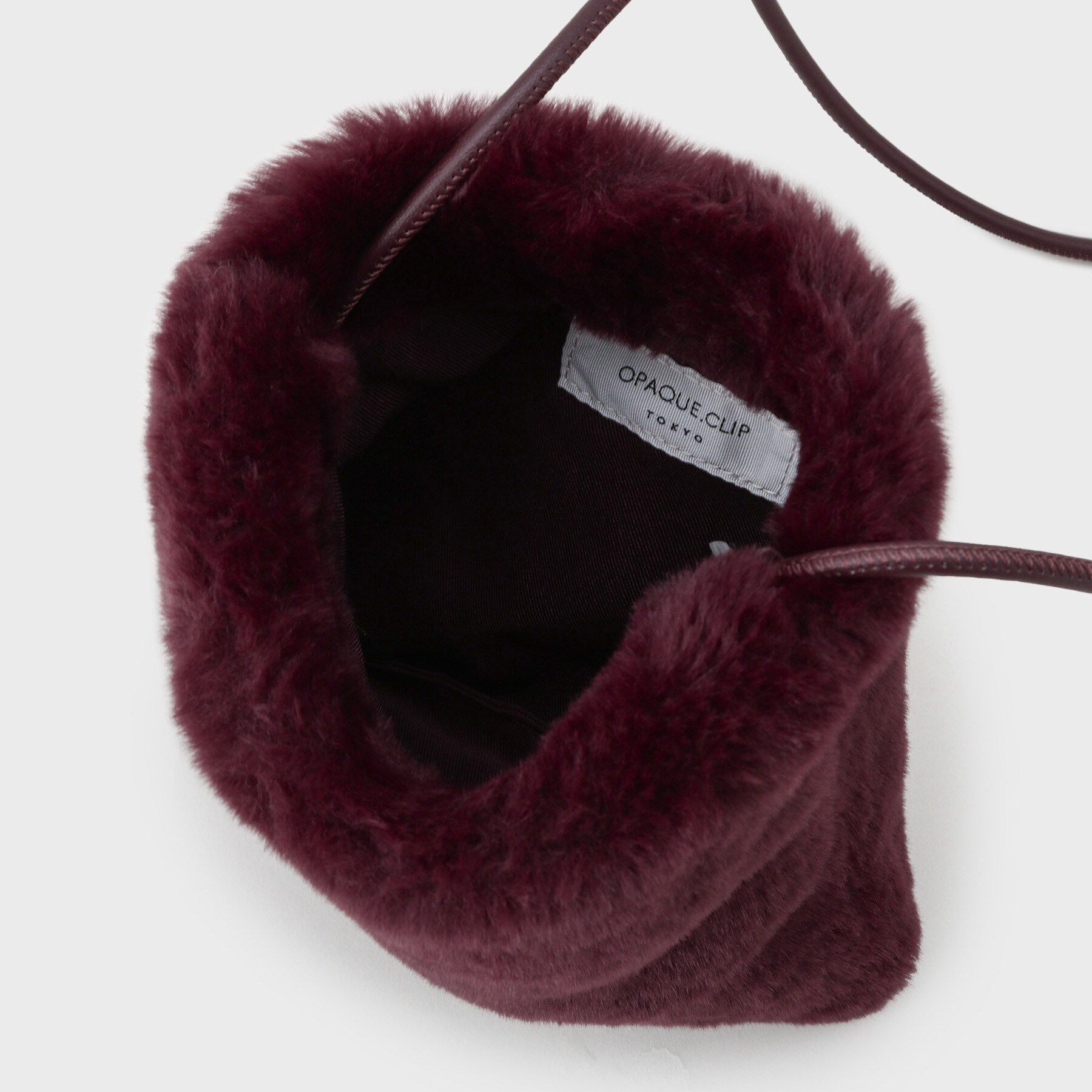 OPAQUE.CLIP「【11色展開】フェイクファースクエアミニポシェット」|ショルダー・メッセンジャー|