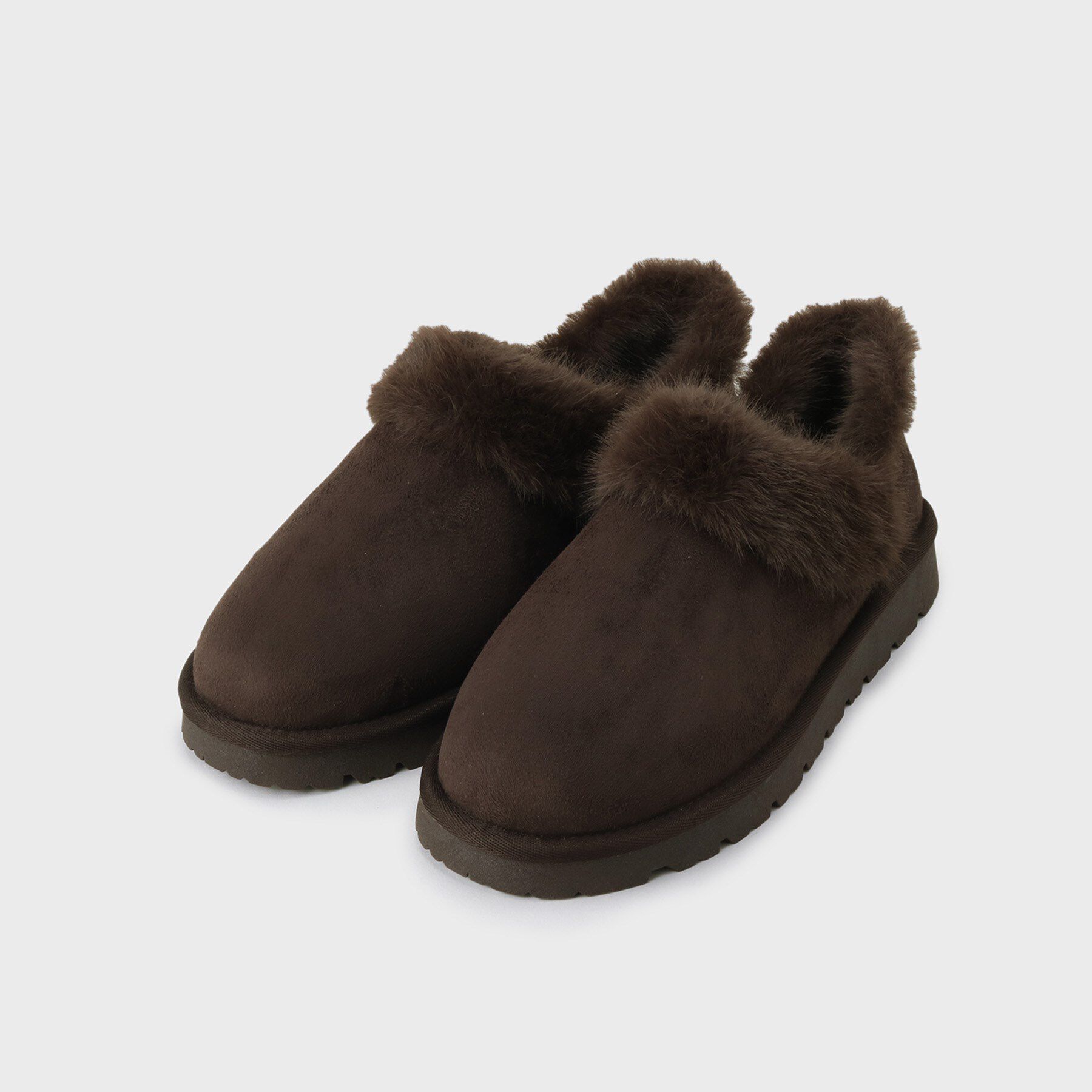 OPAQUE.CLIP「【2WAY】フェイクムートンシューズ」|その他|ブラウン(044)