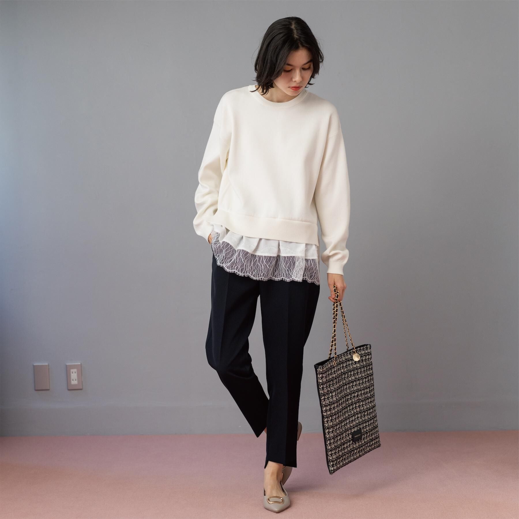 OPAQUE.CLIP「ステップヘムテーパードパンツ/セットアップ対応可【洗濯機OK】」|その他|