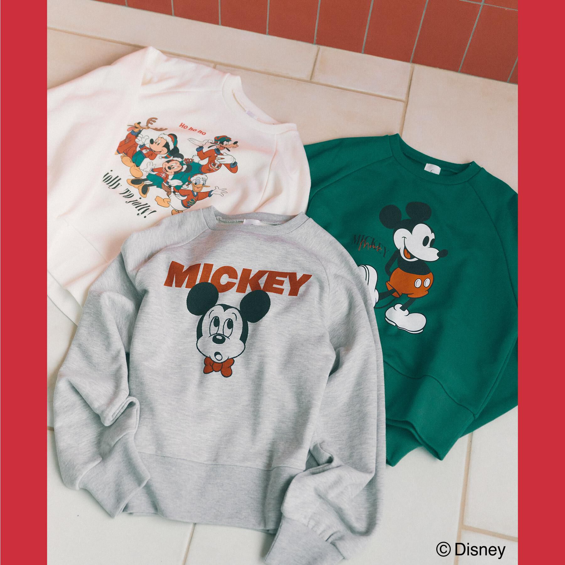 OPAQUE.CLIP「《Mickey Mouse》プリントアソートスウェット【洗濯機OK】」|パーカー|