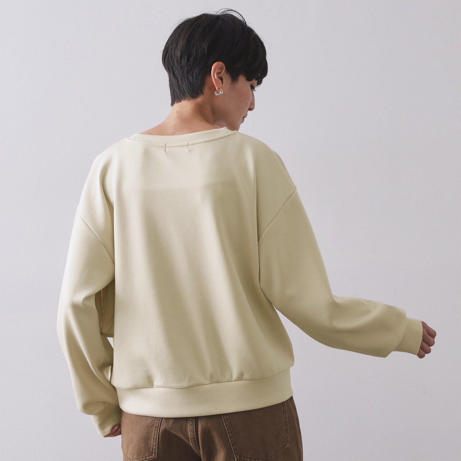 OPAQUE.CLIP「フリルドッキングトップス【洗濯機OK】」|Tシャツ・カットソー|