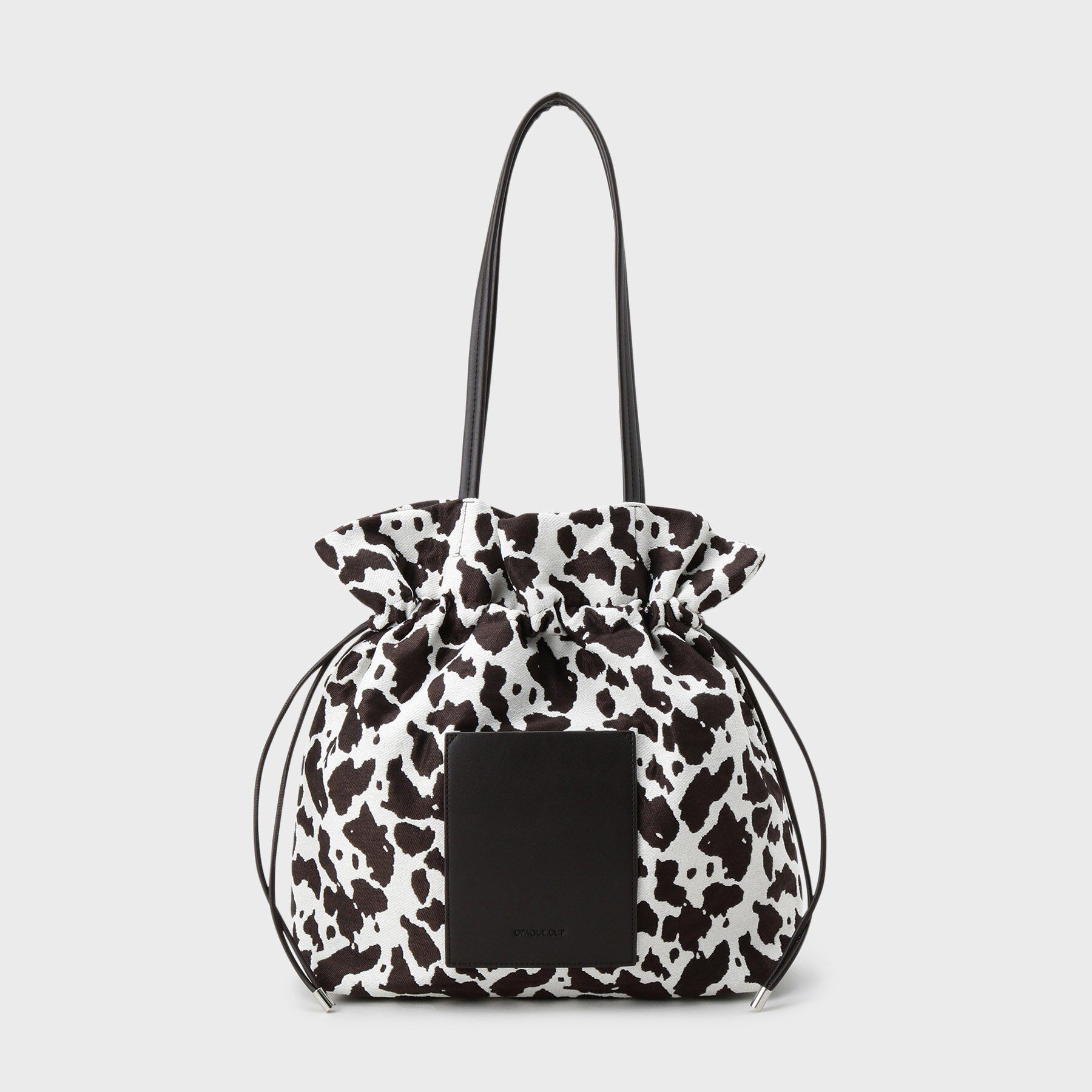 OPAQUE.CLIP「素材アソートドロストデザイン巾着トートバッグ【A4サイズ対応】」|トートバッグ|