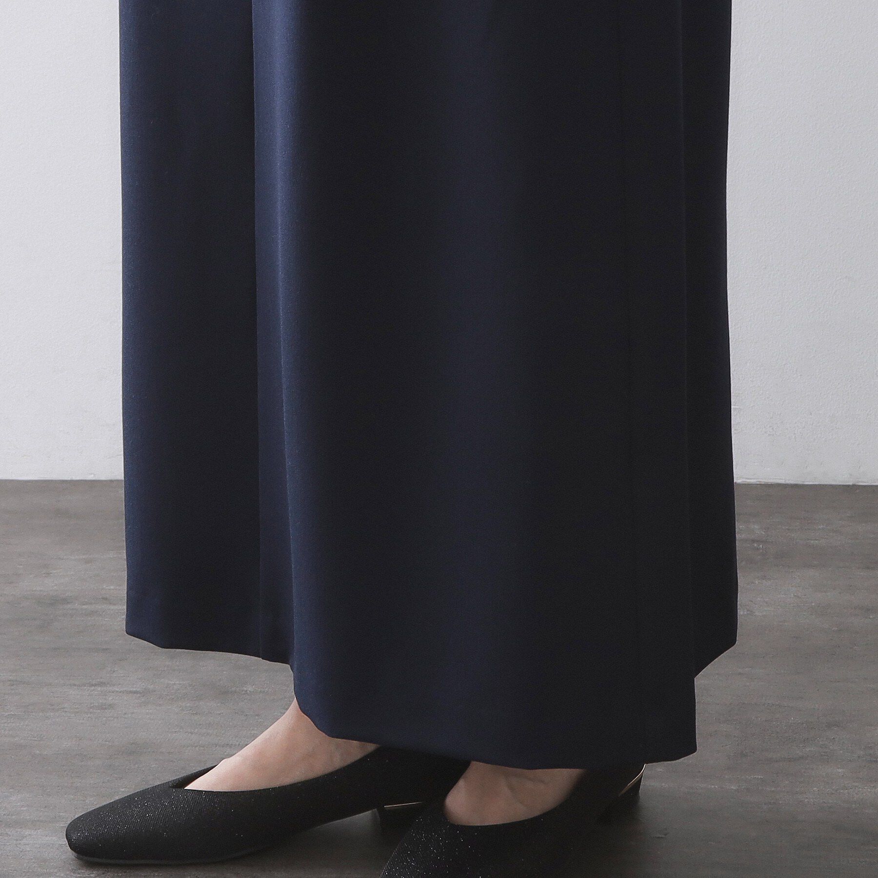 OPAQUE.CLIP「ボーダーリブ使いナロースカート【洗濯機OK】」|スカート|