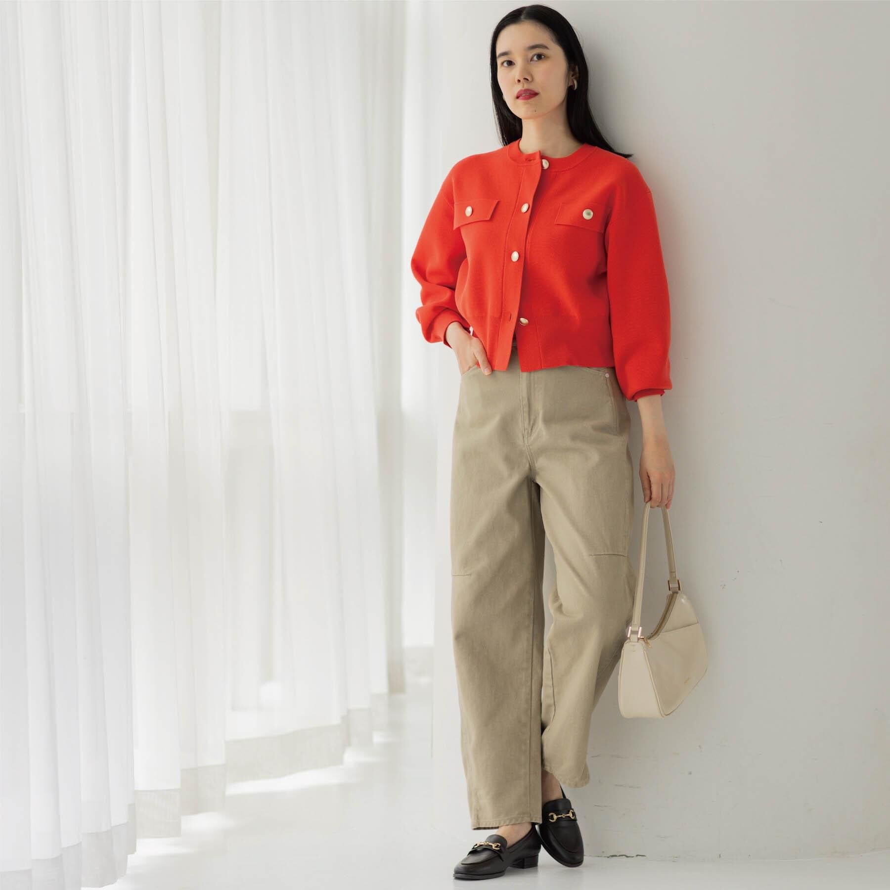 OPAQUE.CLIP「フラップポケット金ボタンニットカーディガン【洗濯機OK】」|カーディガン|