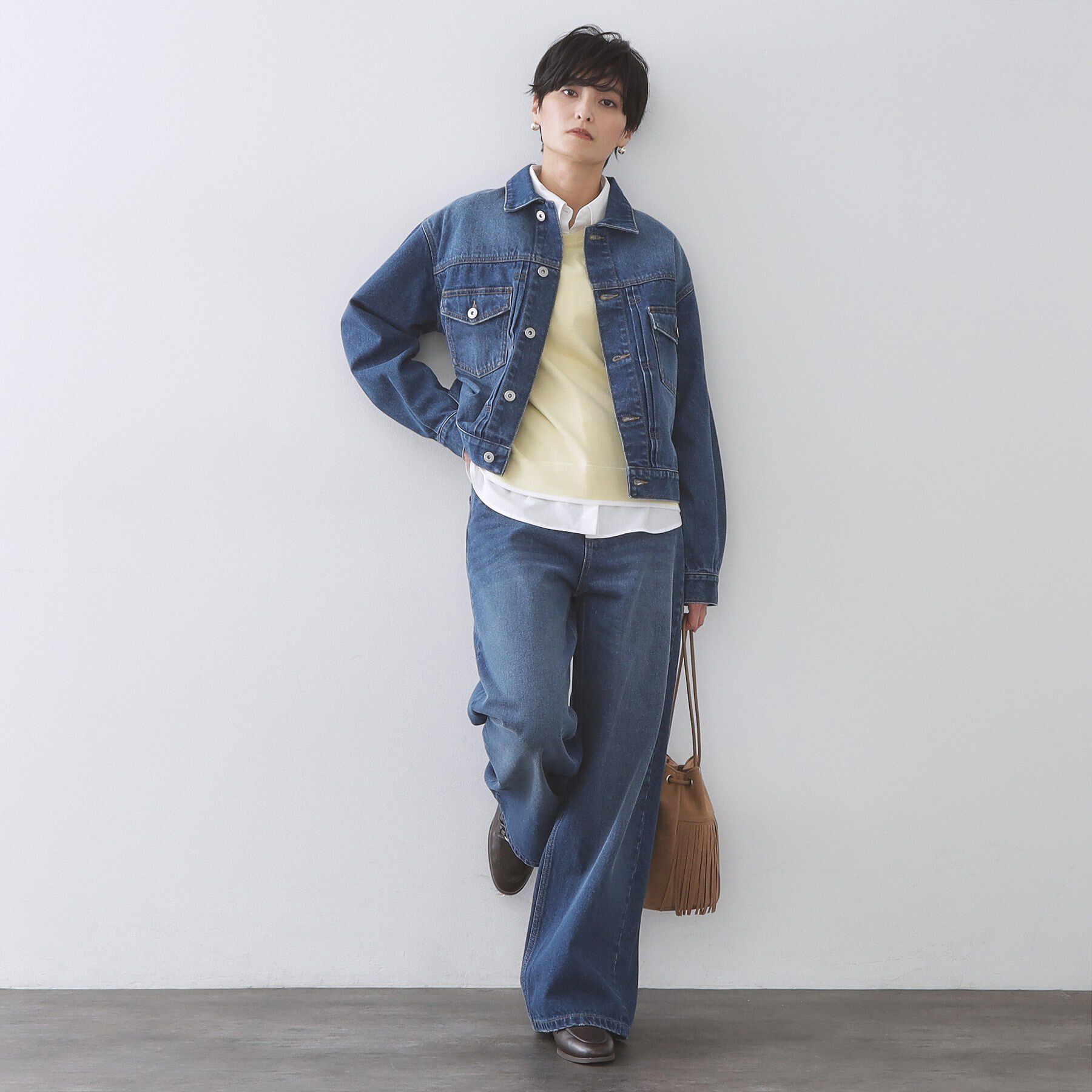 OPAQUE.CLIP「デニムジャケット【洗濯機OK】」|デニムジャケット|