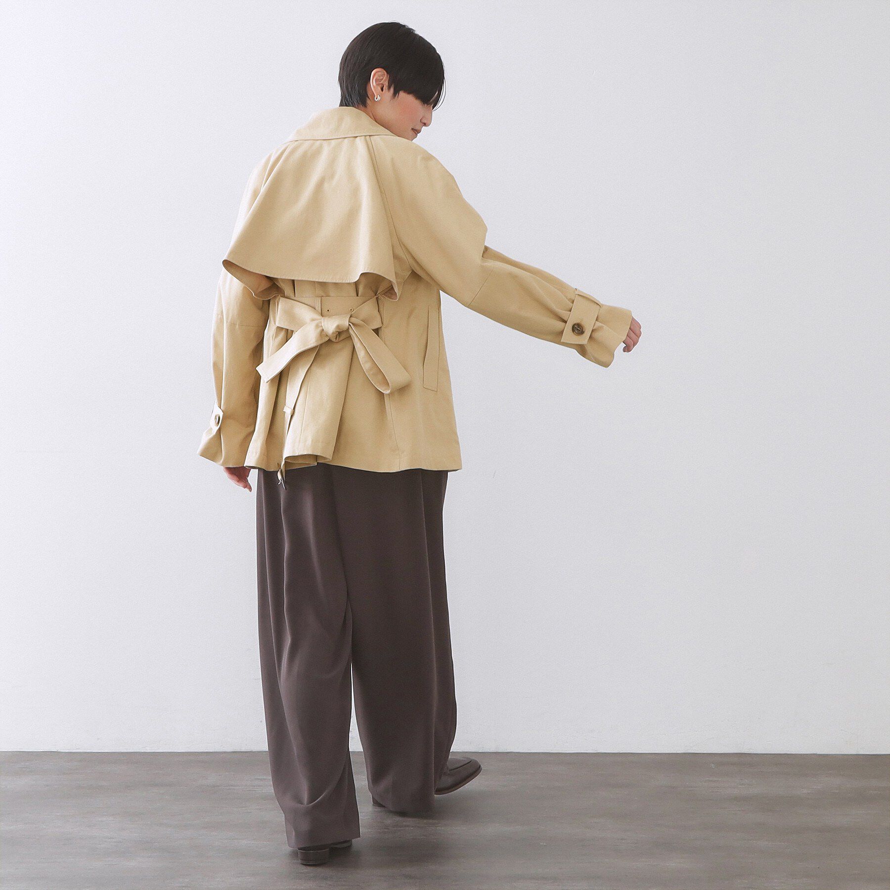 OPAQUE.CLIP「ミドルトレンチコート【洗濯機OK】」|トレンチコート|