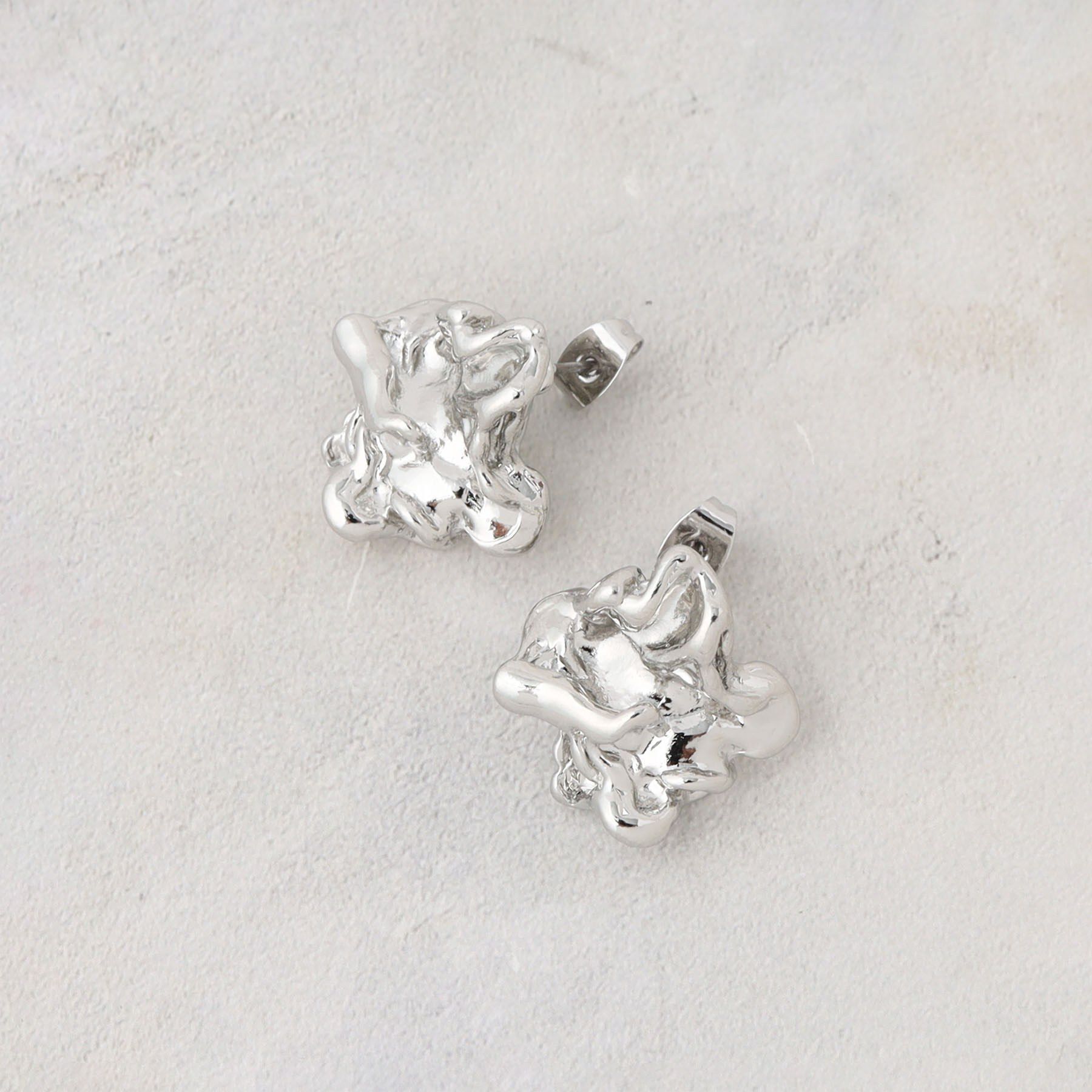 OPAQUE.CLIP「メタルニュアンスデザインピアス」|ピアス|シルバー(006)