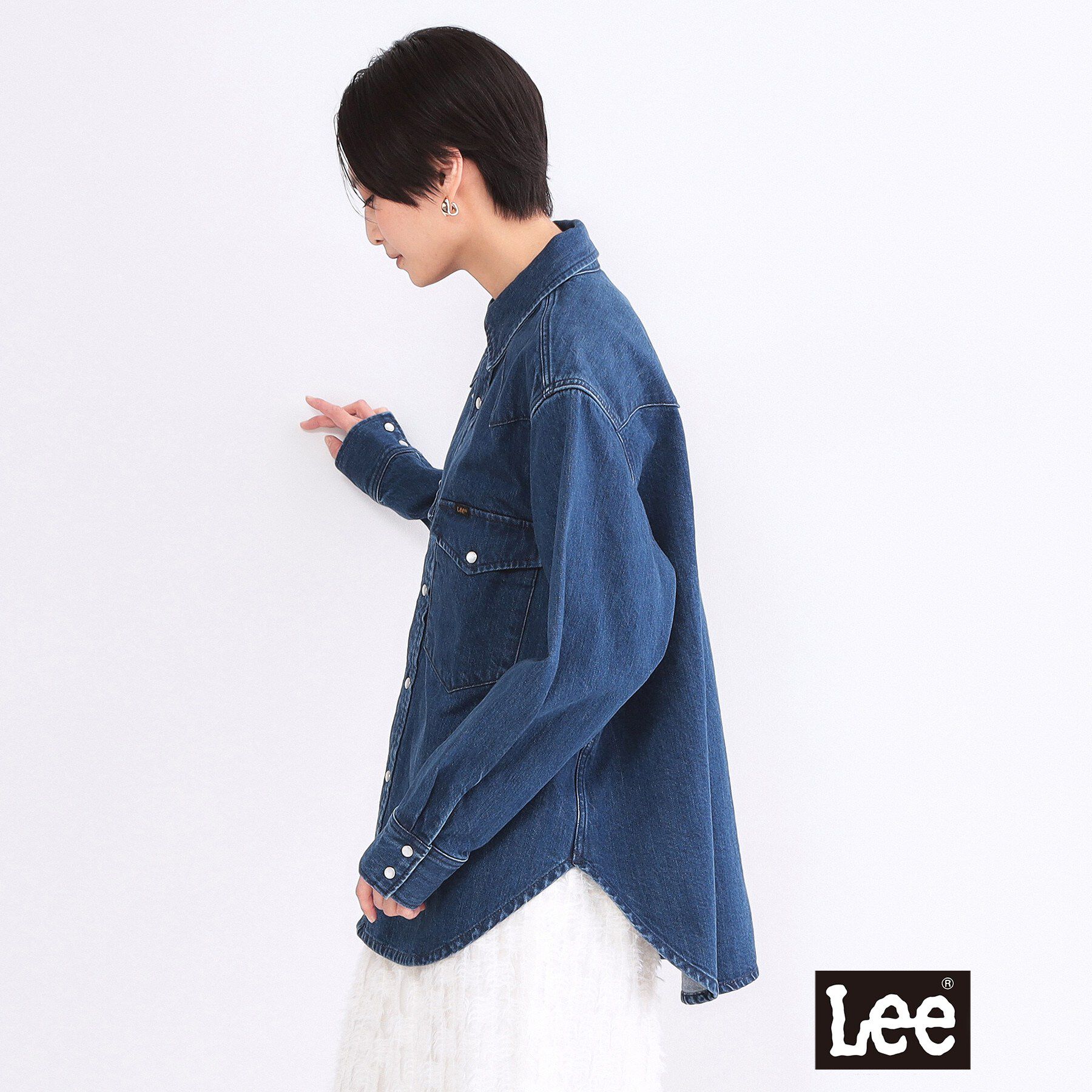 OPAQUE.CLIP「【Lee別注】ウエスタンシャツデニムジャケット【洗濯機OK】」|デニムジャケット|