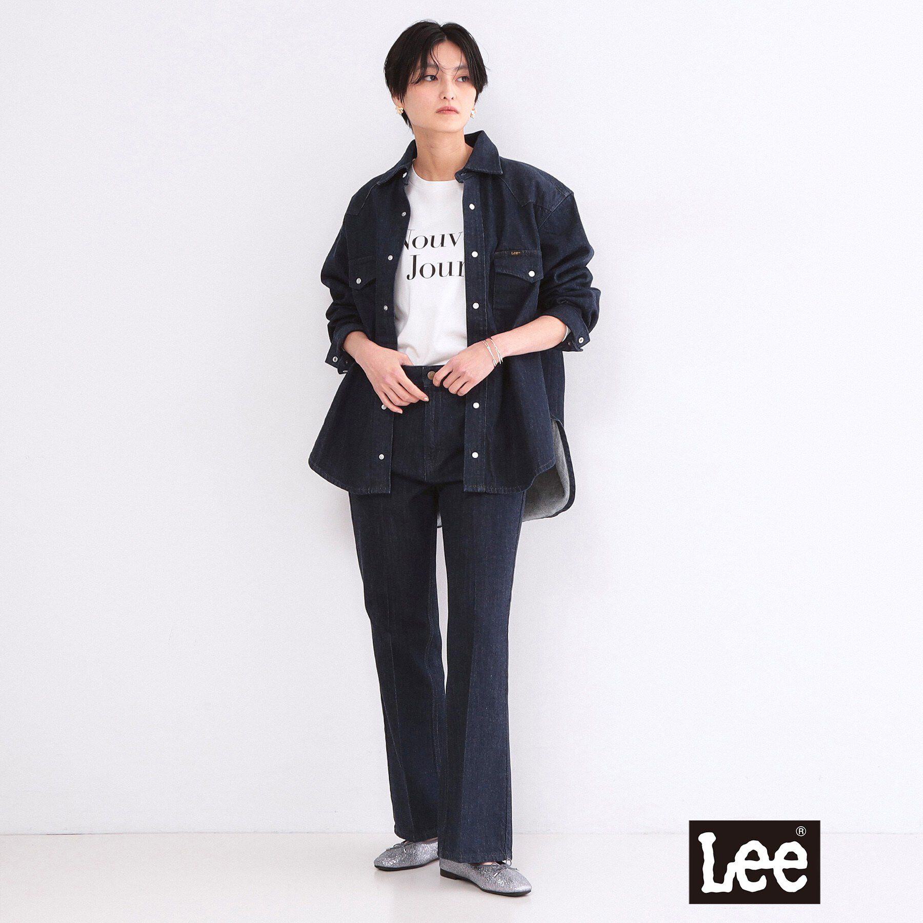 OPAQUE.CLIP「【Lee別注】ウエスタンシャツデニムジャケット【洗濯機OK】」|デニムジャケット|