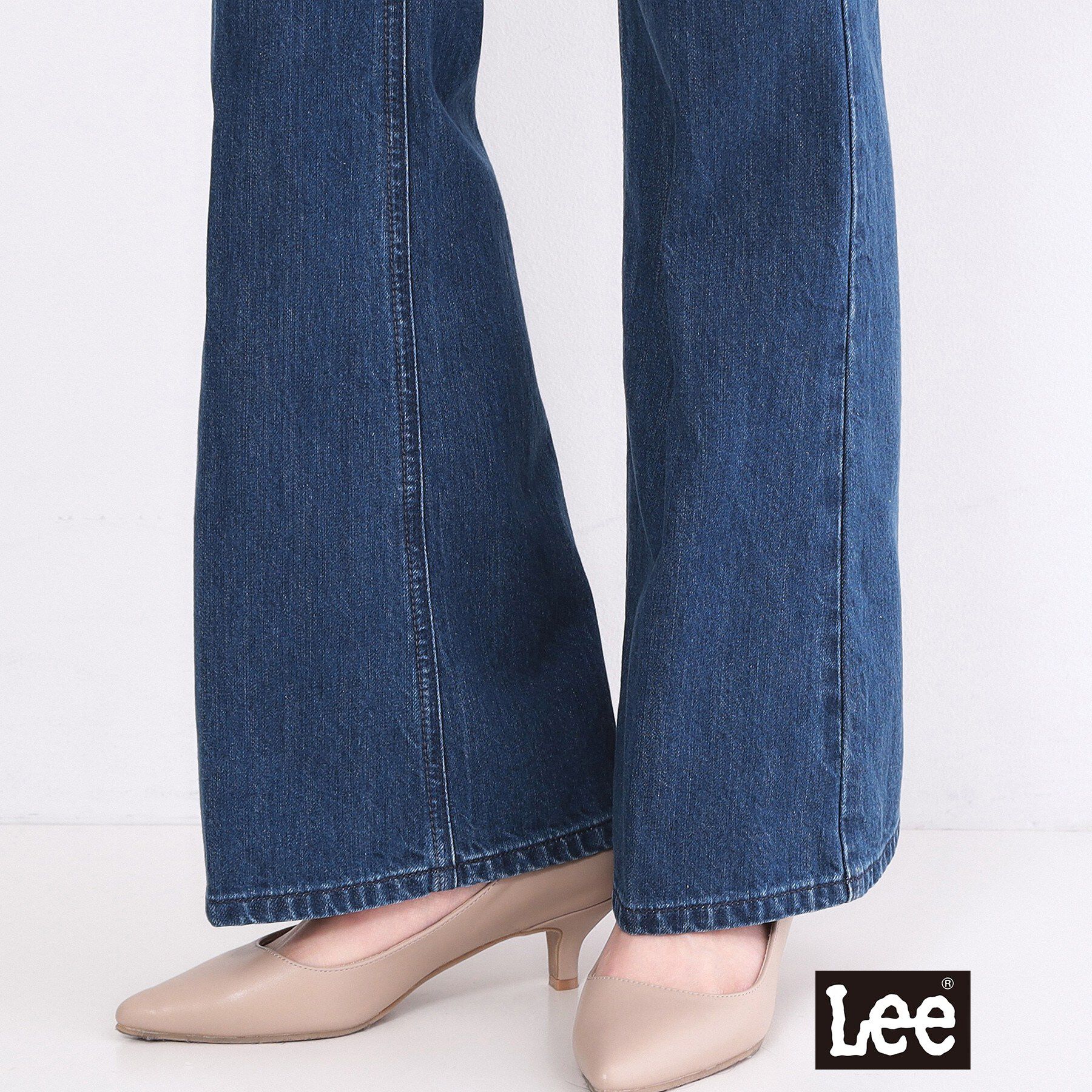 OPAQUE.CLIP「【Lee別注】フレアデニムパンツ【洗濯機OK】」|デニム|