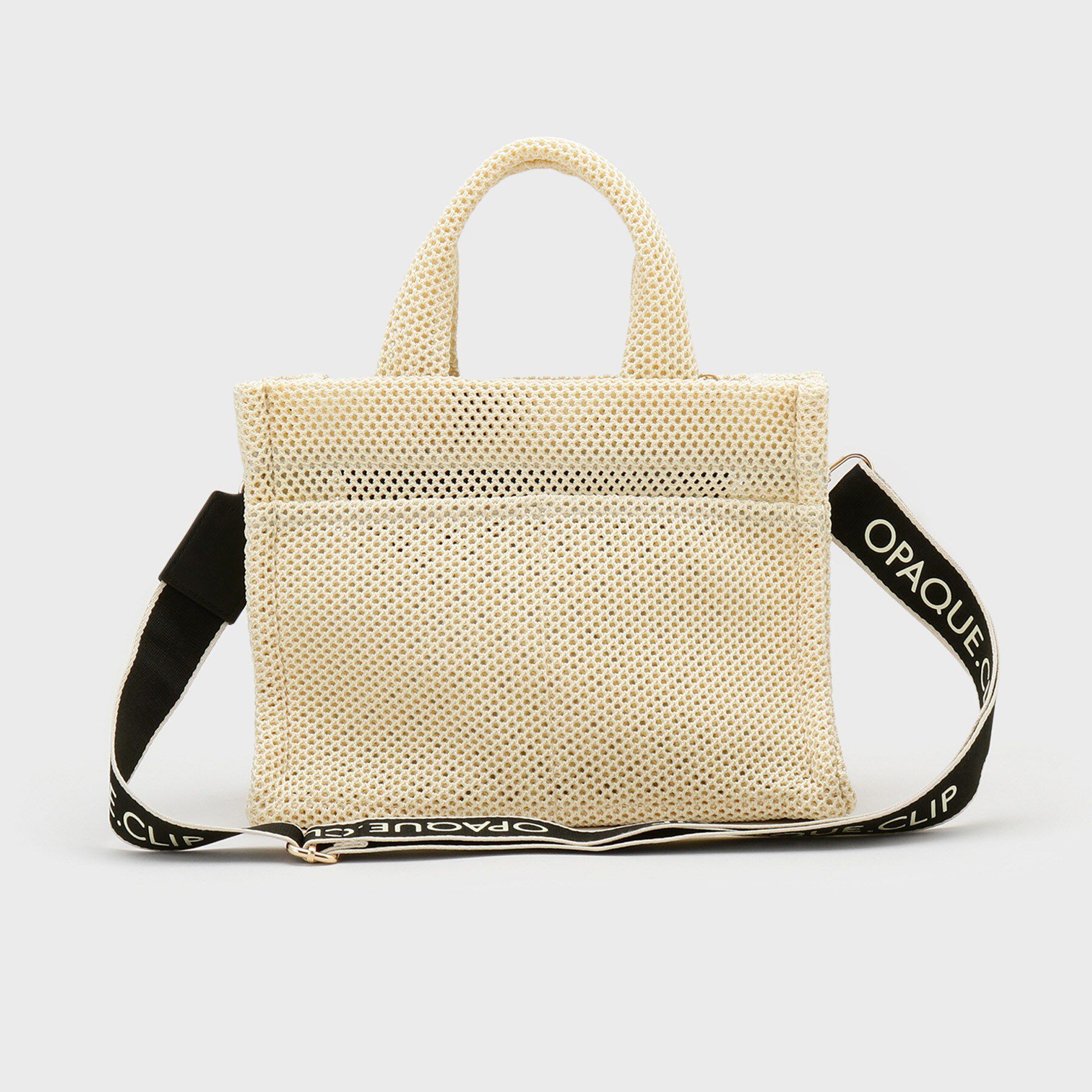 OPAQUE.CLIP「メッシュスクエアミドルトートバッグ【2WAY】」|トートバッグ|