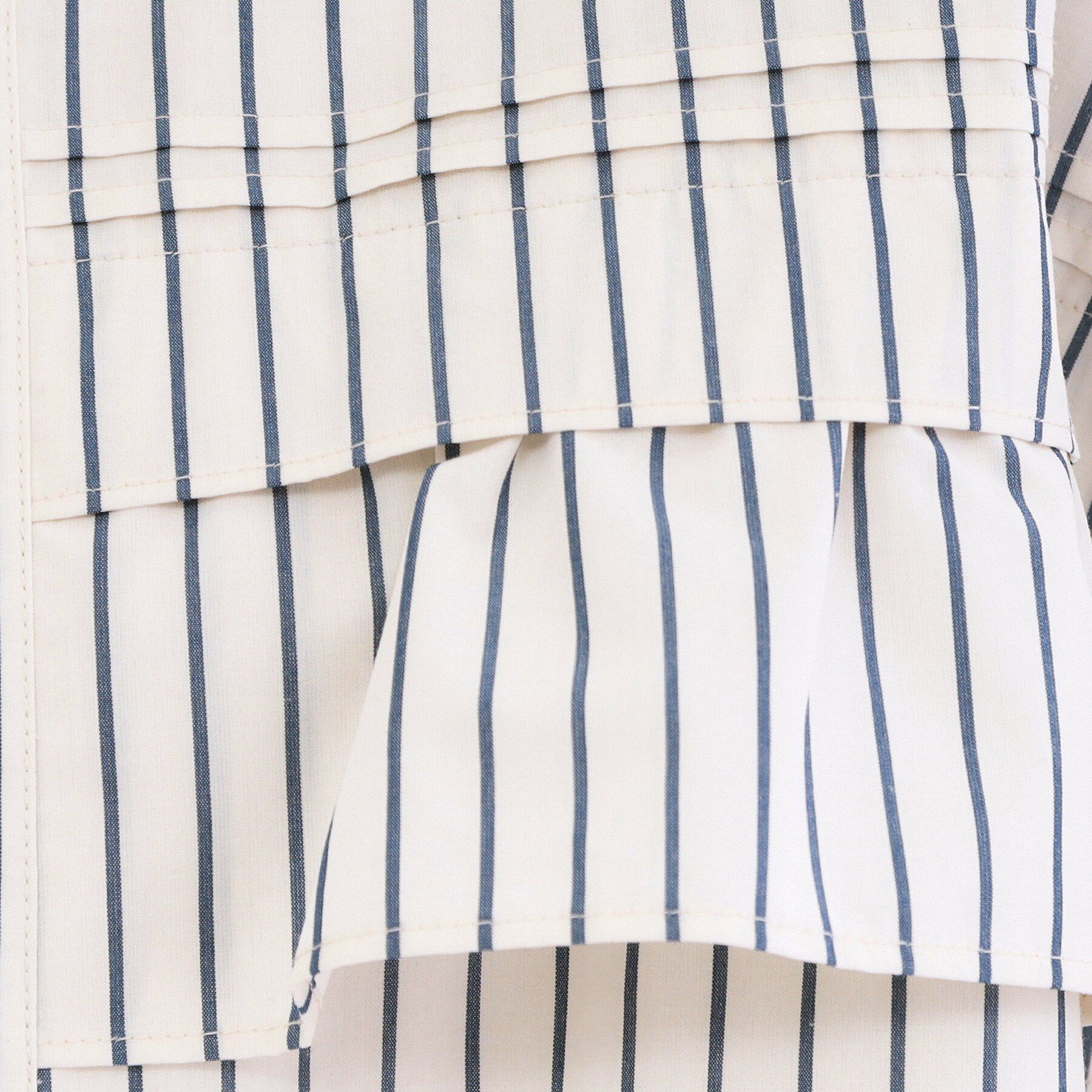 OPAQUE.CLIP「タックフリルシャツ【洗濯機OK】」|シャツ・ブラウス|