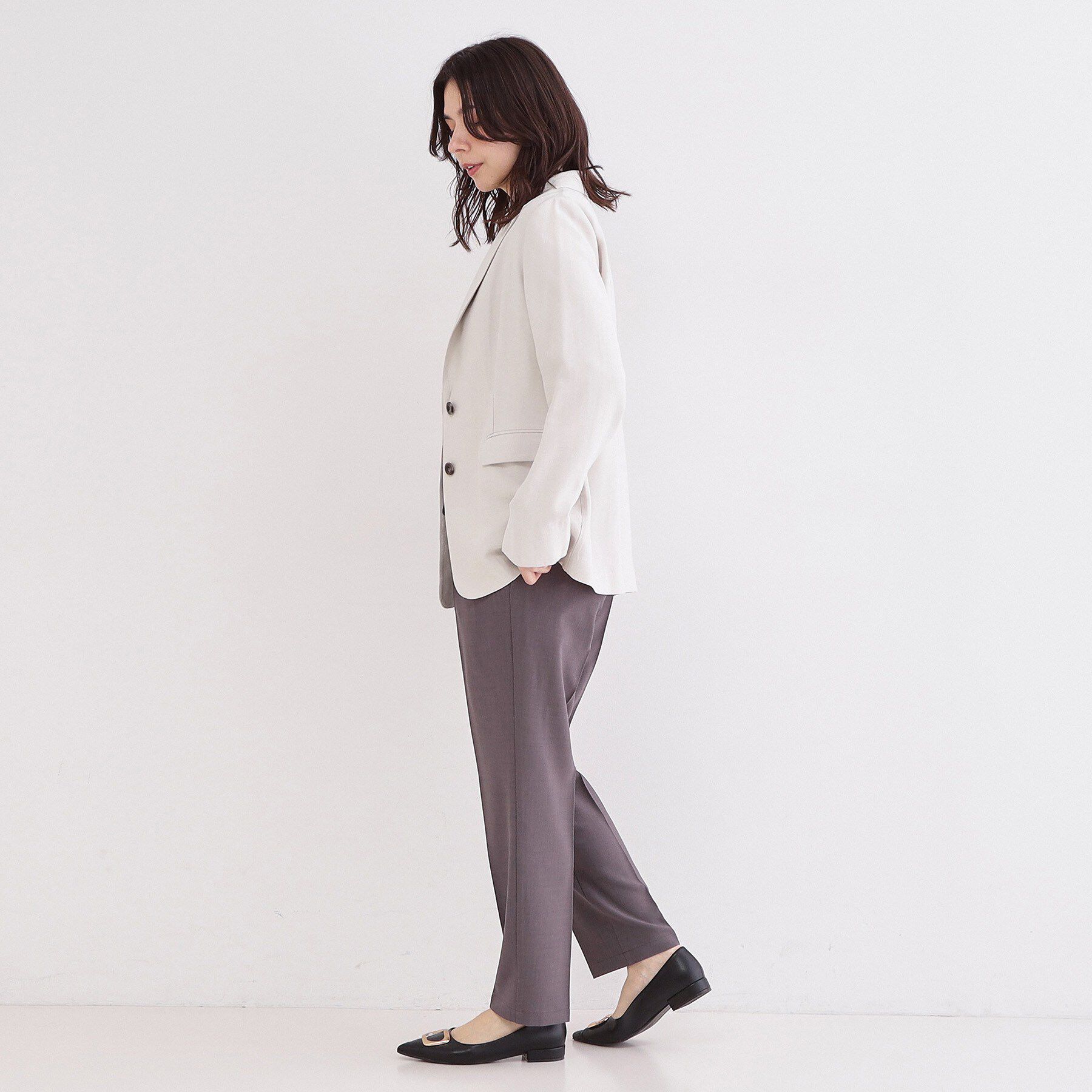 OPAQUE.CLIP「シングルテーラードジャケット【洗える/裏地なし】」|テーラードジャケット|
