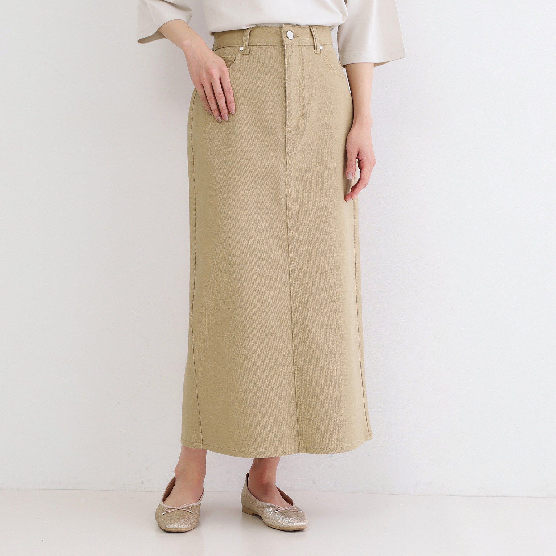 OPAQUE.CLIP「ストレッチタイトスカート【洗濯機OK】」|スカート|