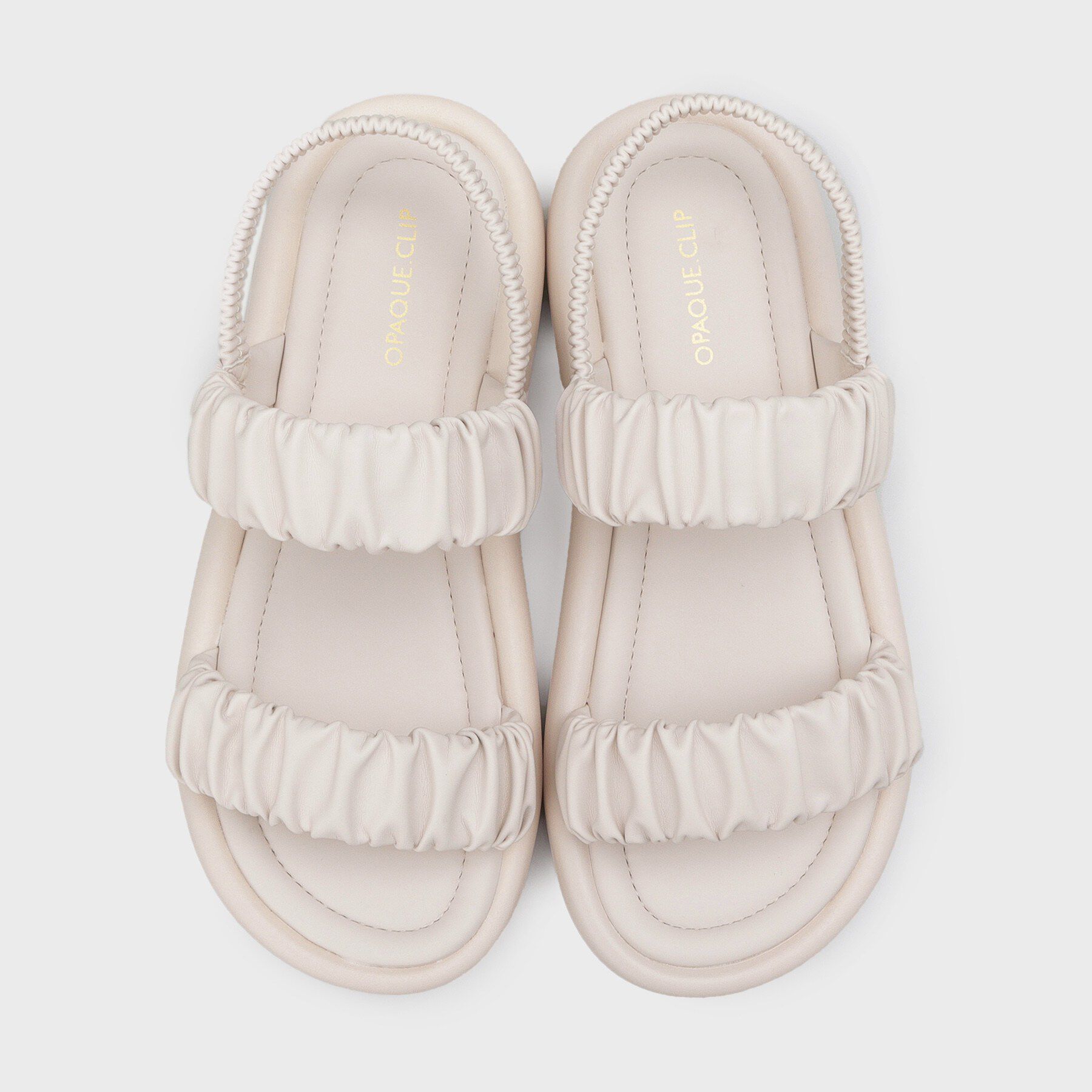 OPAQUE.CLIP「ギャザーベルトデザインサンダル」|サンダル|