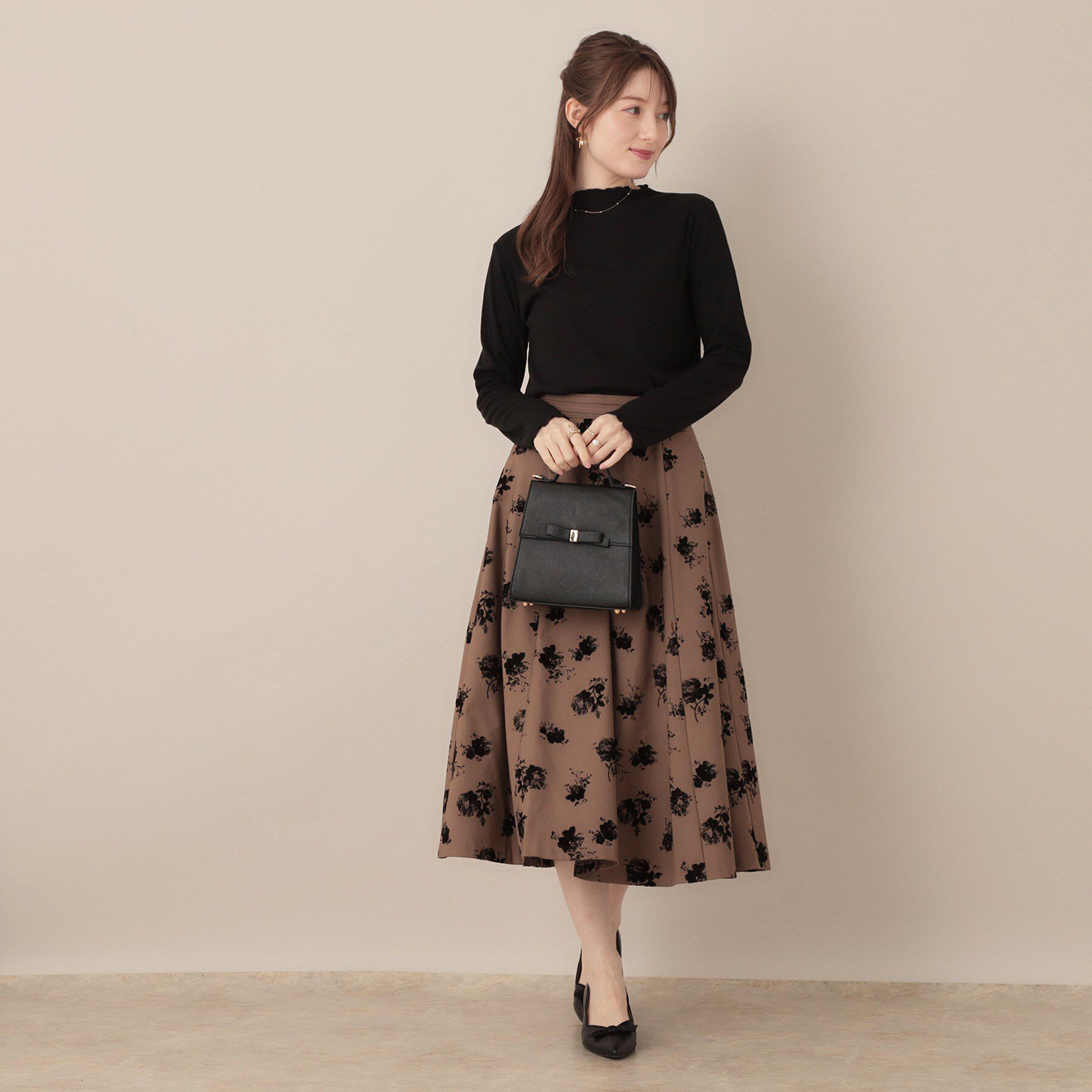 Couture broach「【ほんのりシアー・きれいめ】サステナブル テレコインナートップス」|Tシャツ・カットソー|