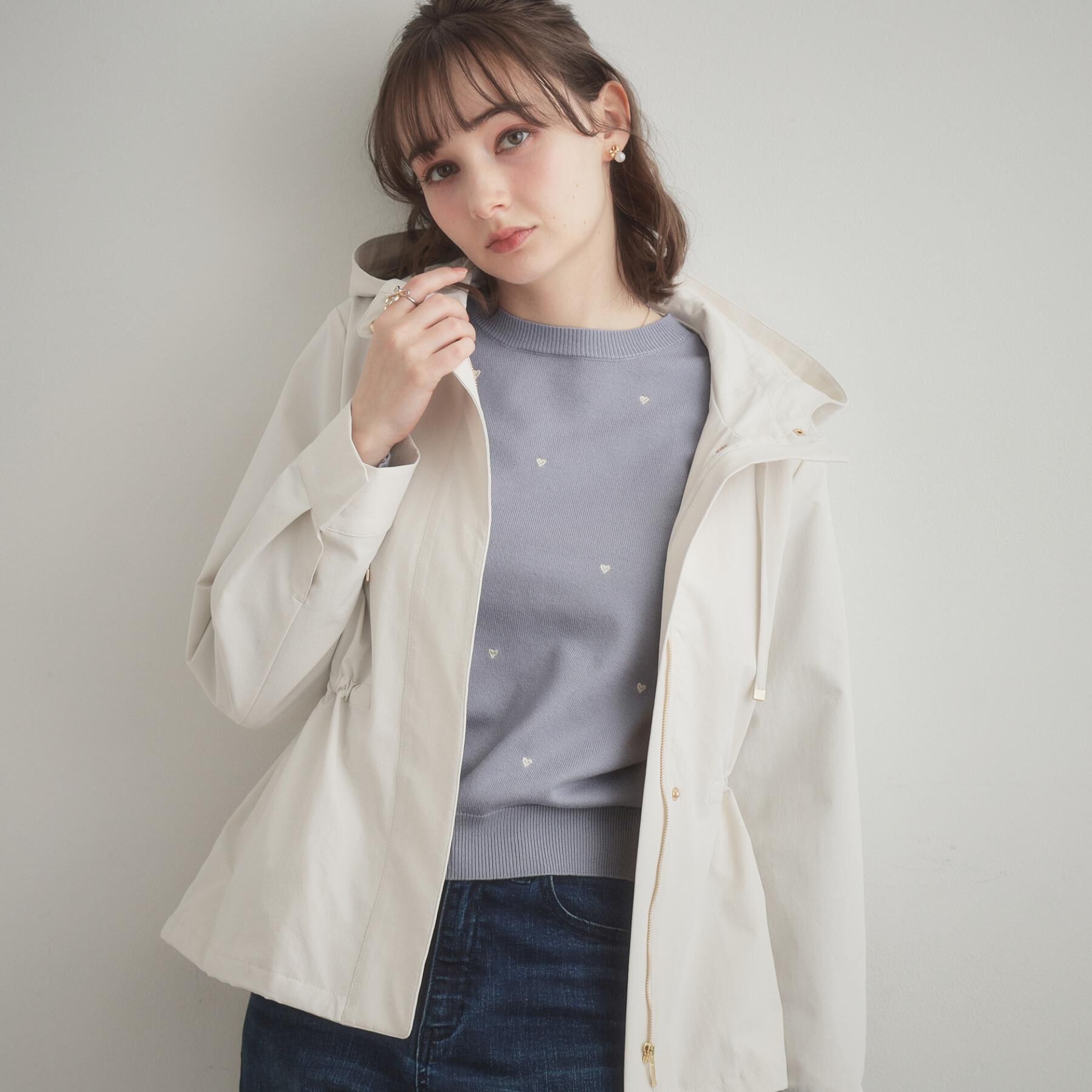 Couture broach「【撥水・洗える】愛されマンパ」|ブルゾン・スタジャン|