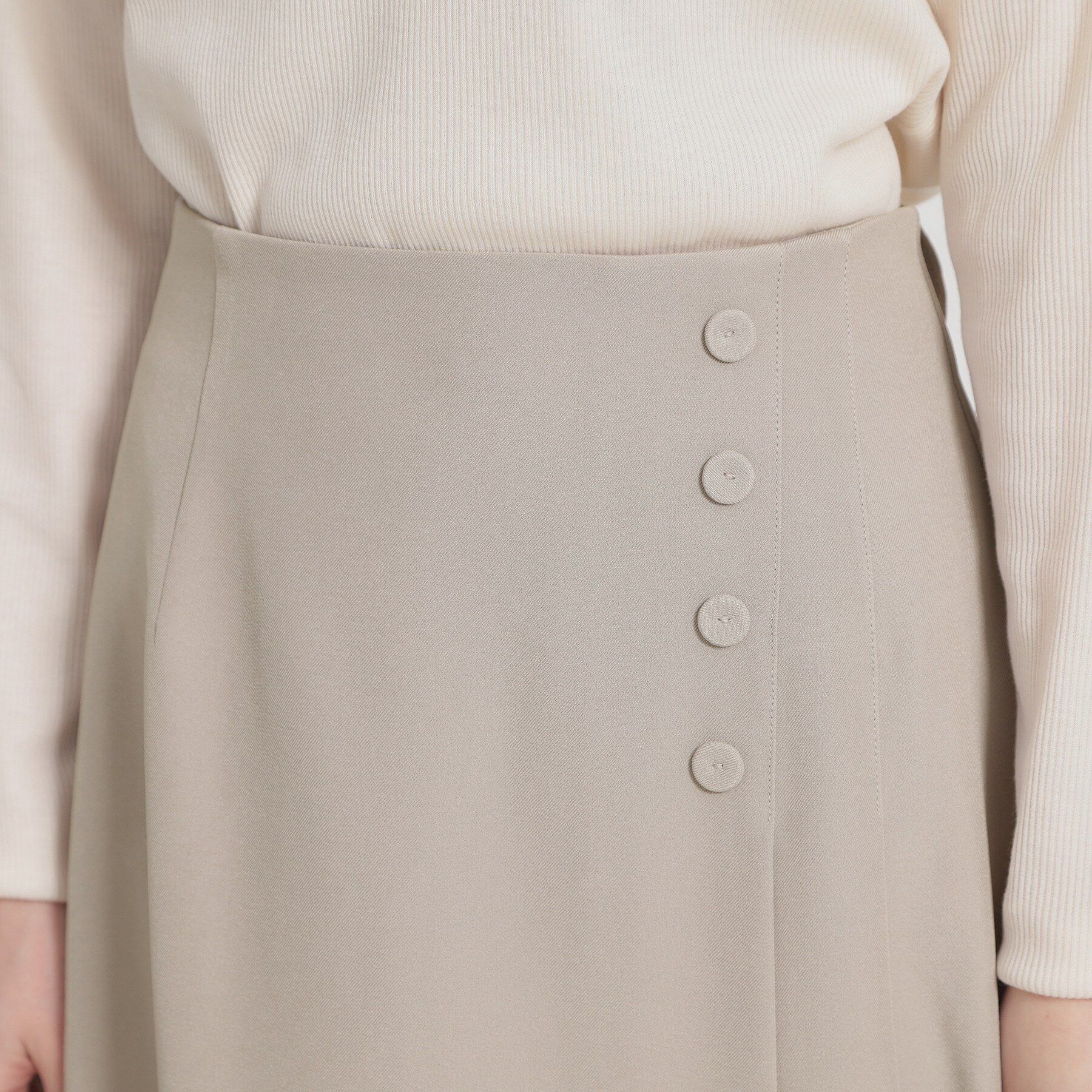 Couture broach「【洗える・通勤】サイドタック ナロースカート」|スカート|