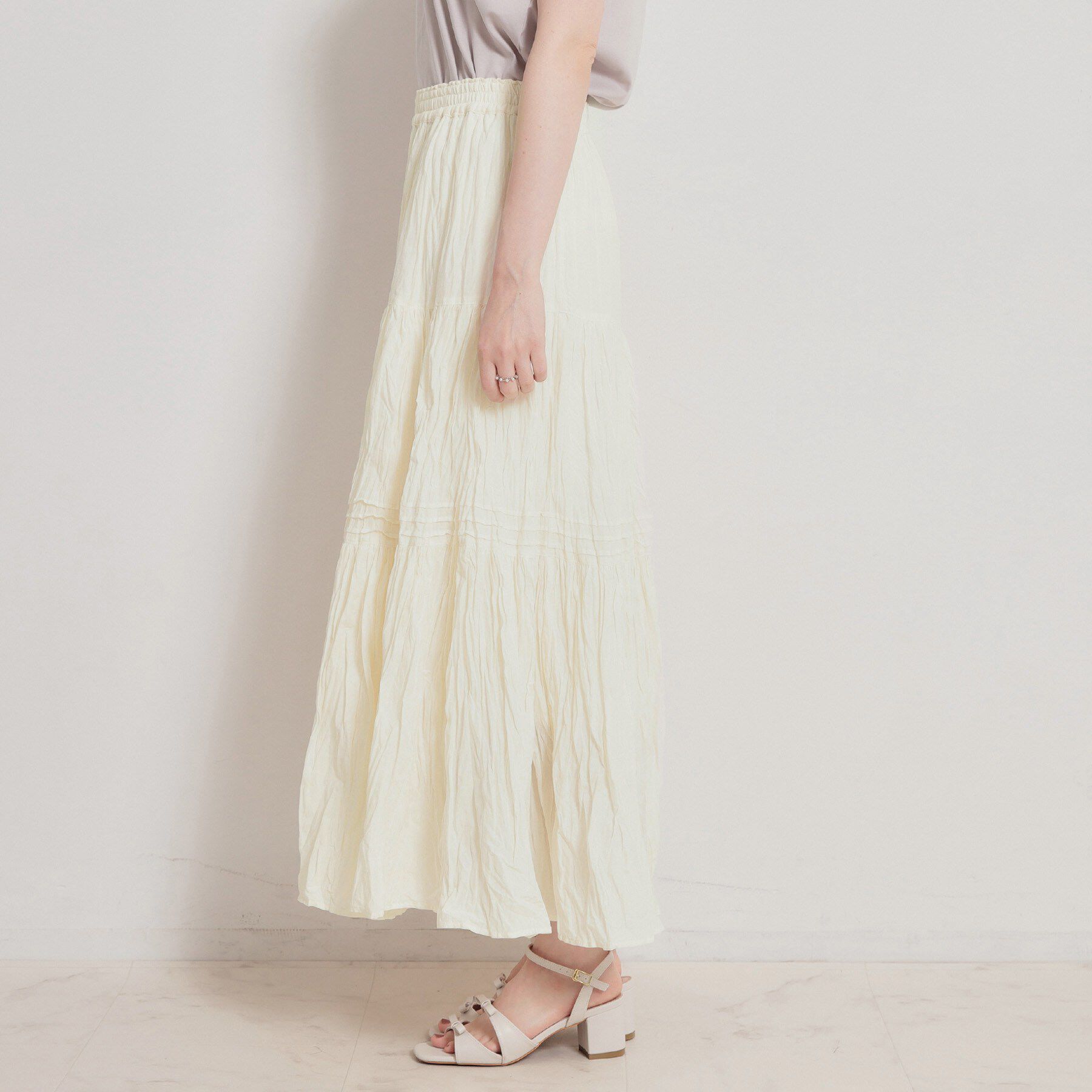 Couture broach「綿ローンティアードスカート」|スカート|