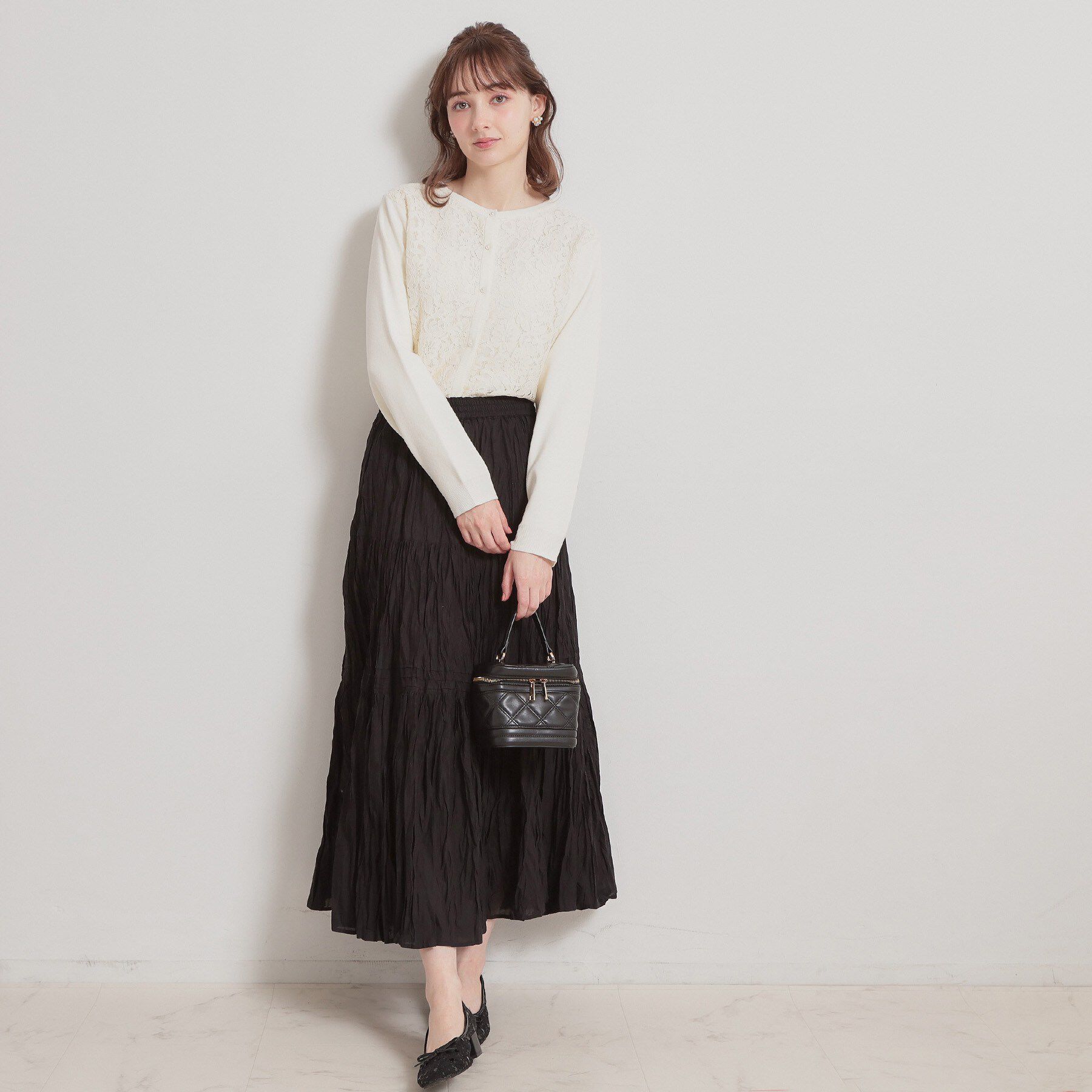 Couture broach「綿ローンティアードスカート」|スカート|