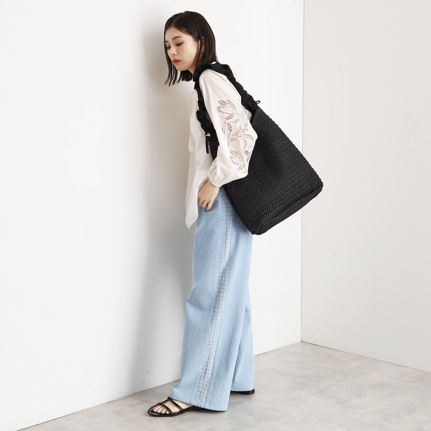 THE SHOP TK「タフタフリル雑材トート」|トートバッグ|