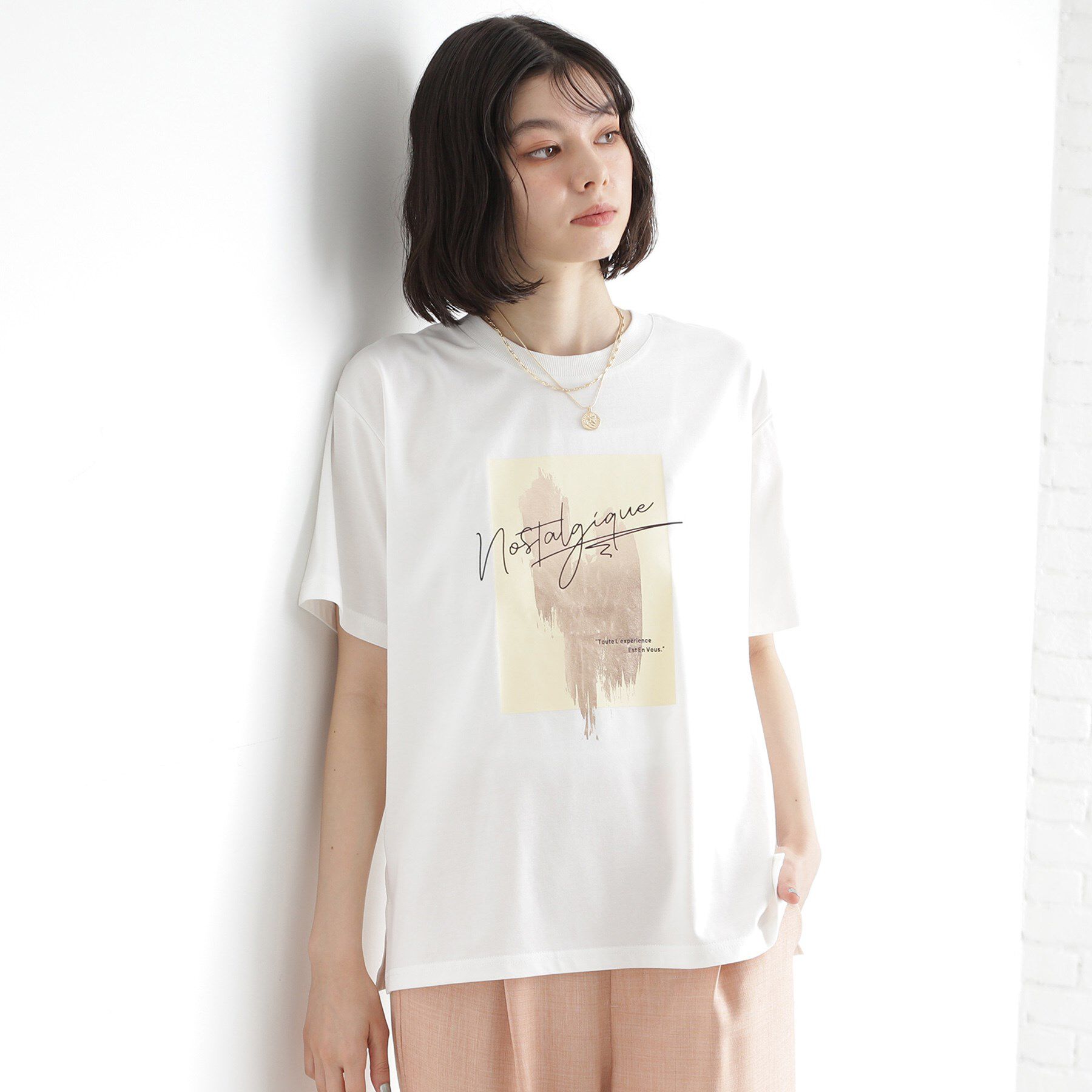 THE SHOP TK「ロゴアソートTシャツ【接触冷感/UVケア/洗濯機OK】」|Tシャツ・カットソー|