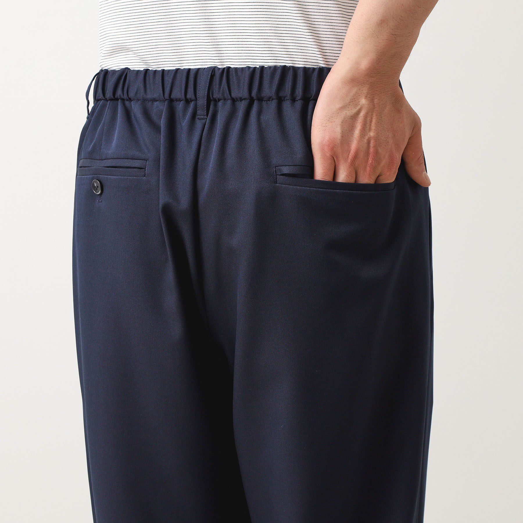 THE SHOP TK「スムースファイバーワイドイージーパンツ 【セットアップ可／UVカット／イージーケア／洗濯機OK】」|その他|