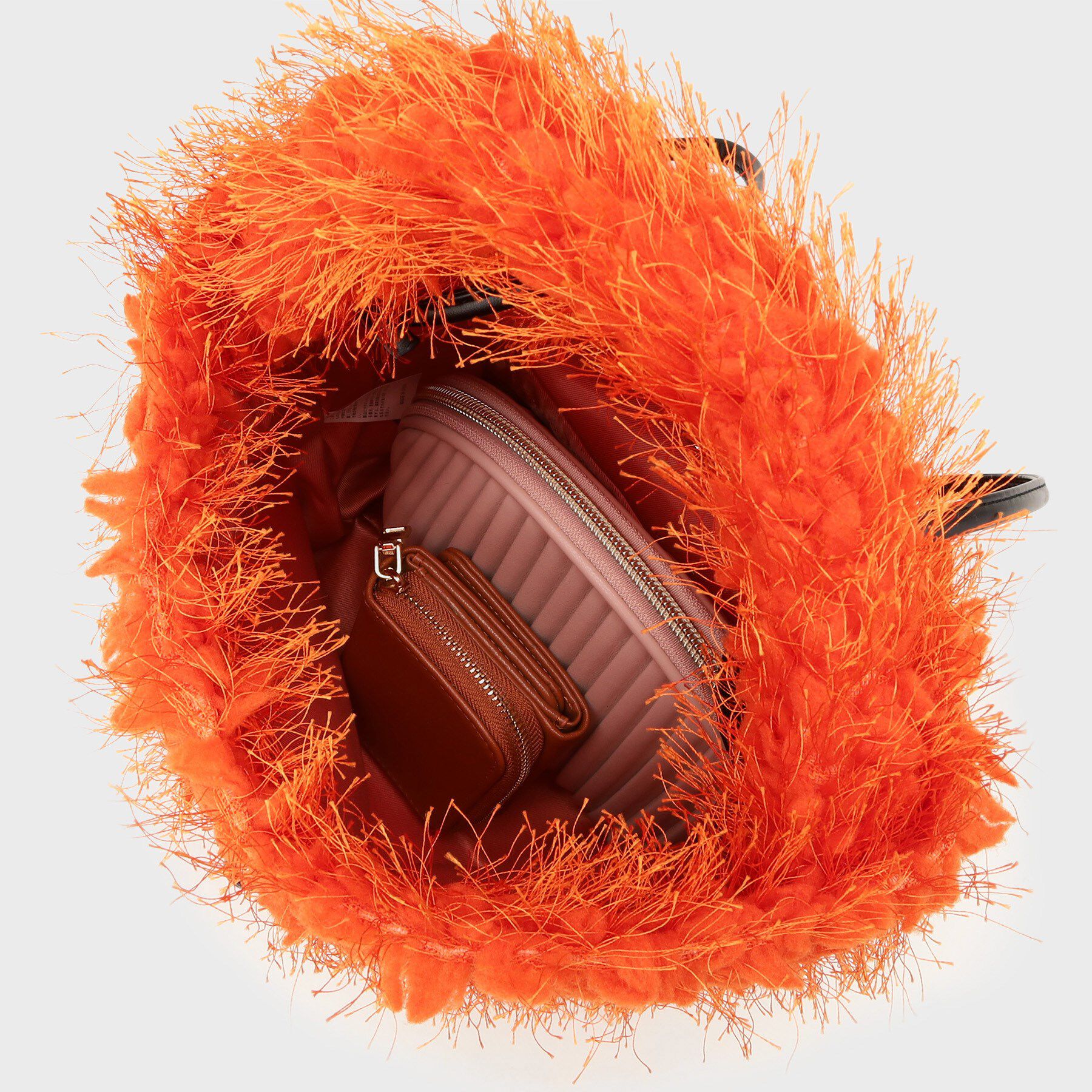 THE SHOP TK「フリンジボア巾着バッグ」|ショルダー・メッセンジャー|