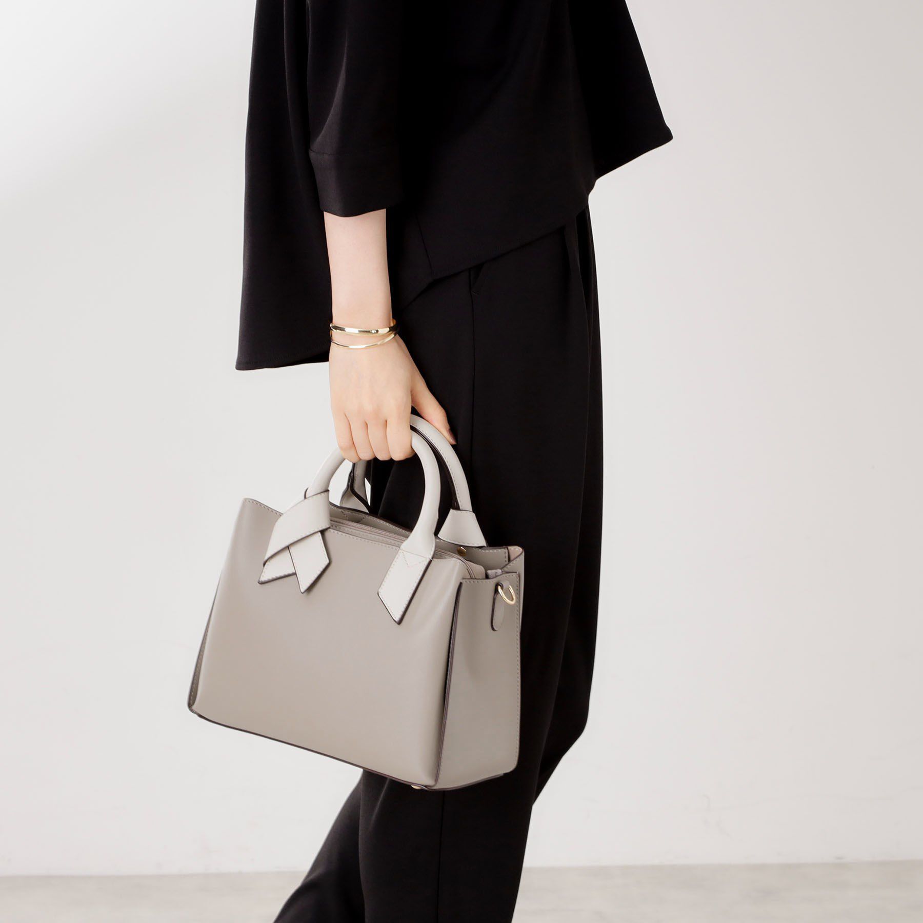 THE SHOP TK「バイカラー合皮ショルダーバッグ」|ショルダー・メッセンジャー|