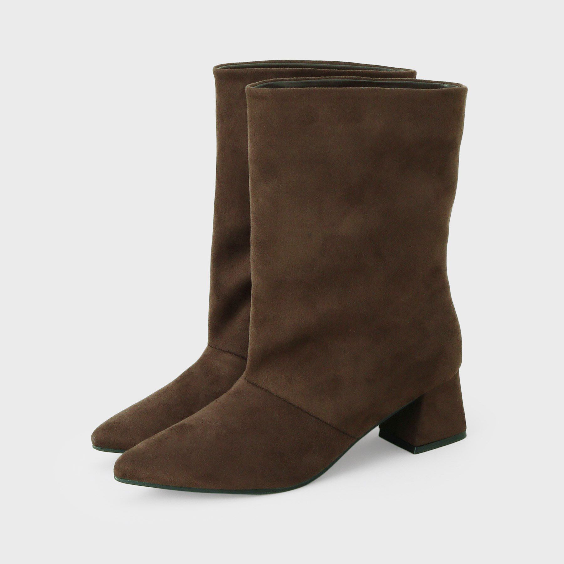 THE SHOP TK「ワイドシャフトフェイクスエードブーツ」|ショートブーツ|