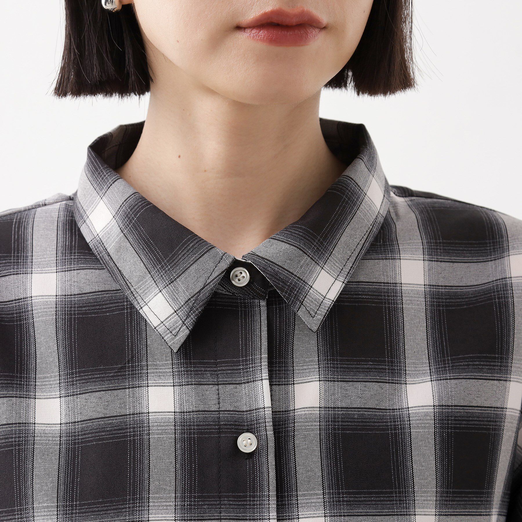 THE SHOP TK「【即戦力/軽羽織】チェックドルマンシャツ」|シャツ・ブラウス|