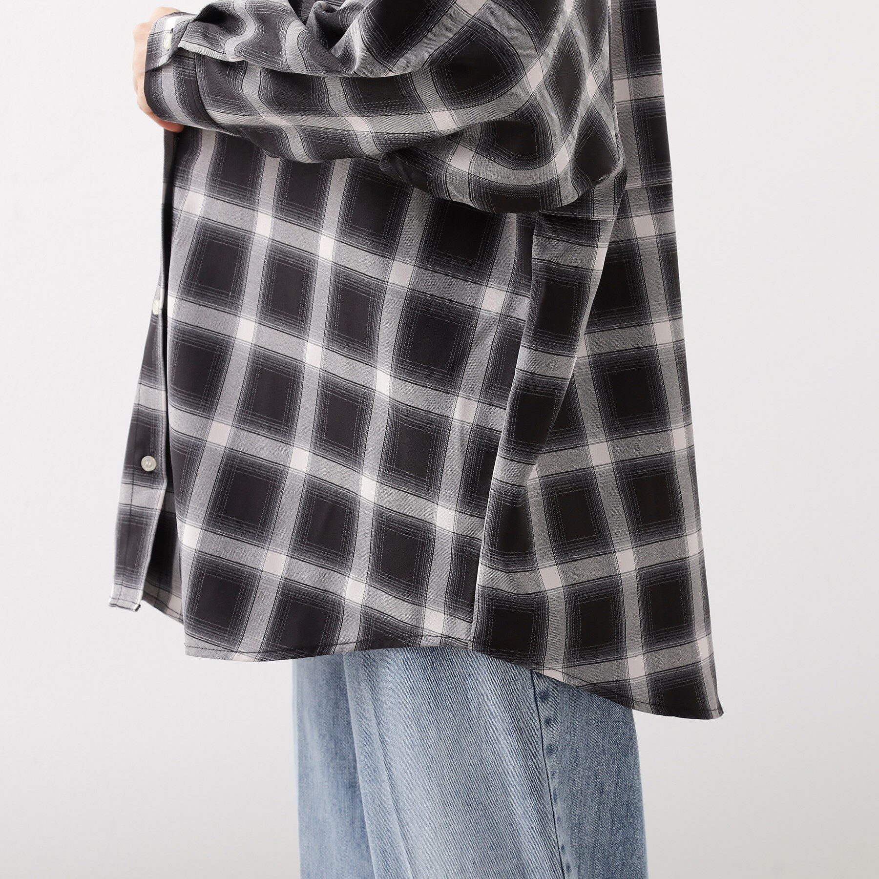 THE SHOP TK「【即戦力/軽羽織】チェックドルマンシャツ」|シャツ・ブラウス|