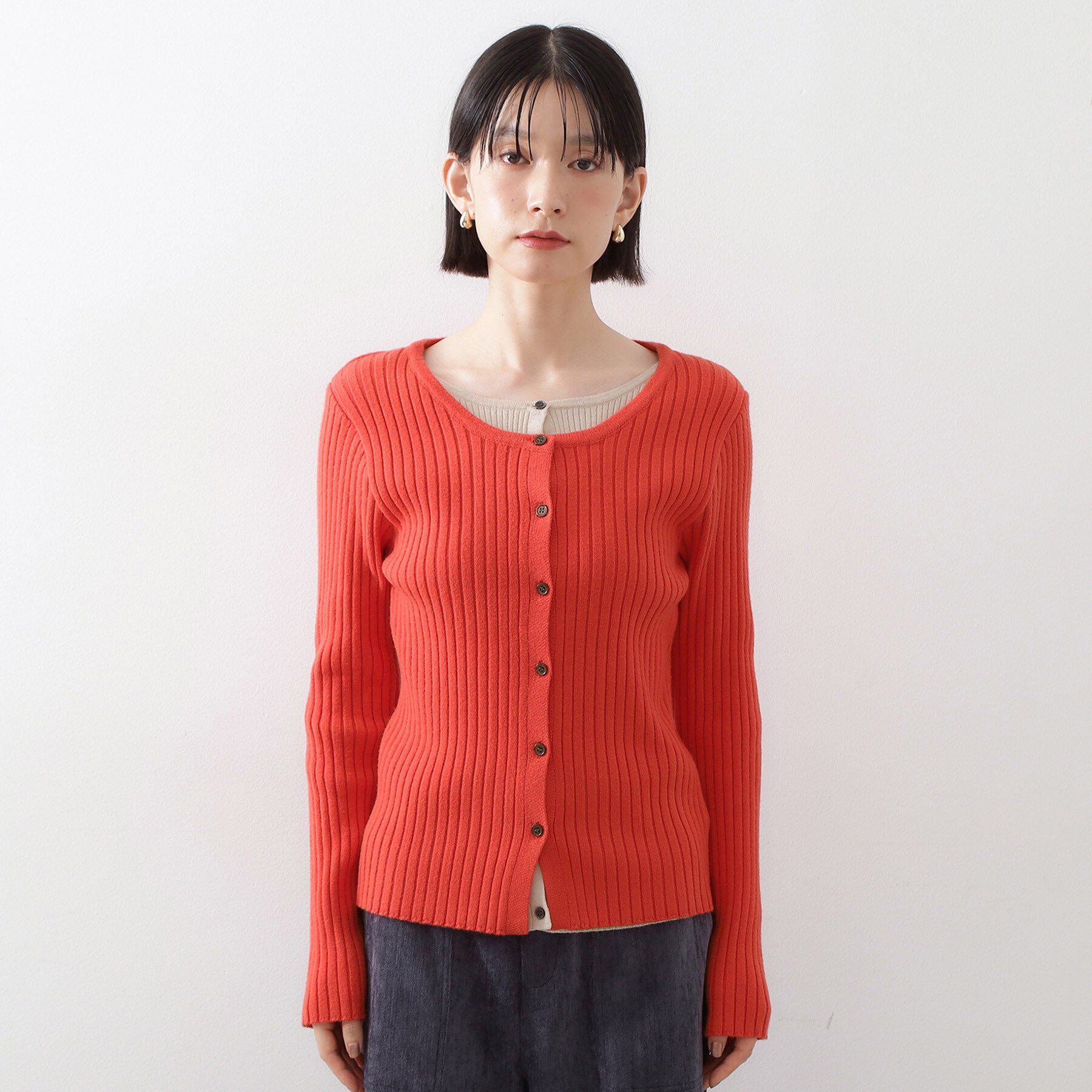 THE SHOP TK「【アンチピリング/静電気防止/洗える】ヘンリーレイヤードニット」|ニット・セーター|