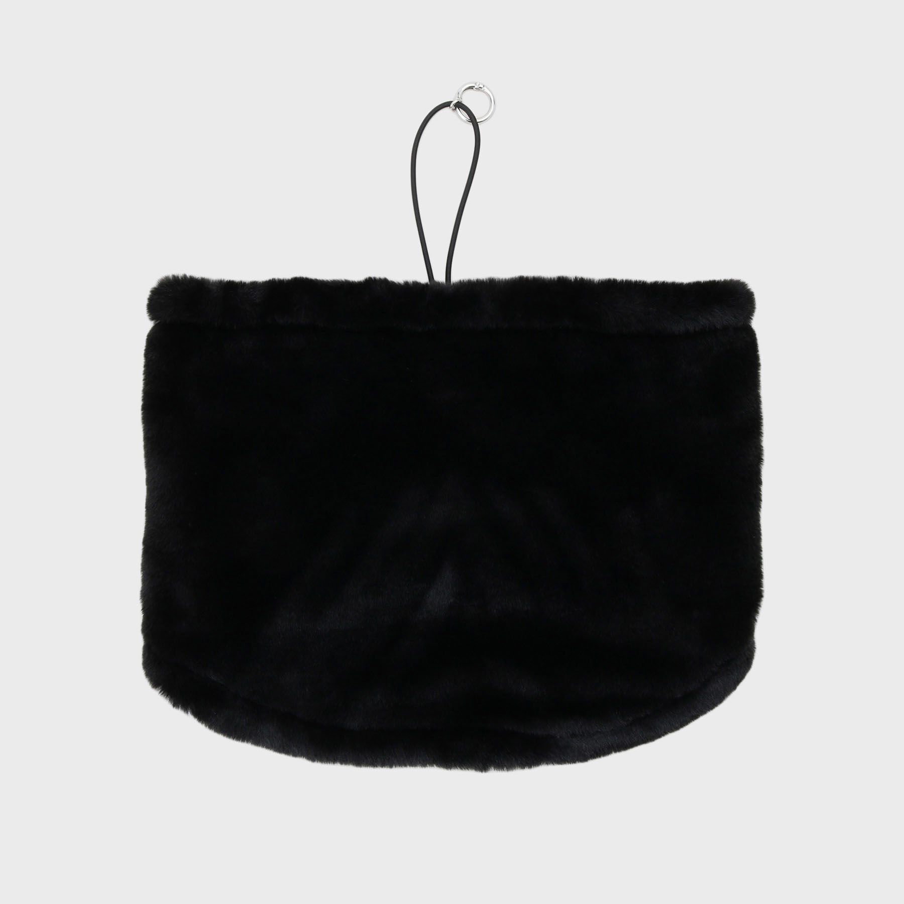 THE SHOP TK「リバーシブルフェイクファーネックウォーマー」|スヌード|ブラック(019)