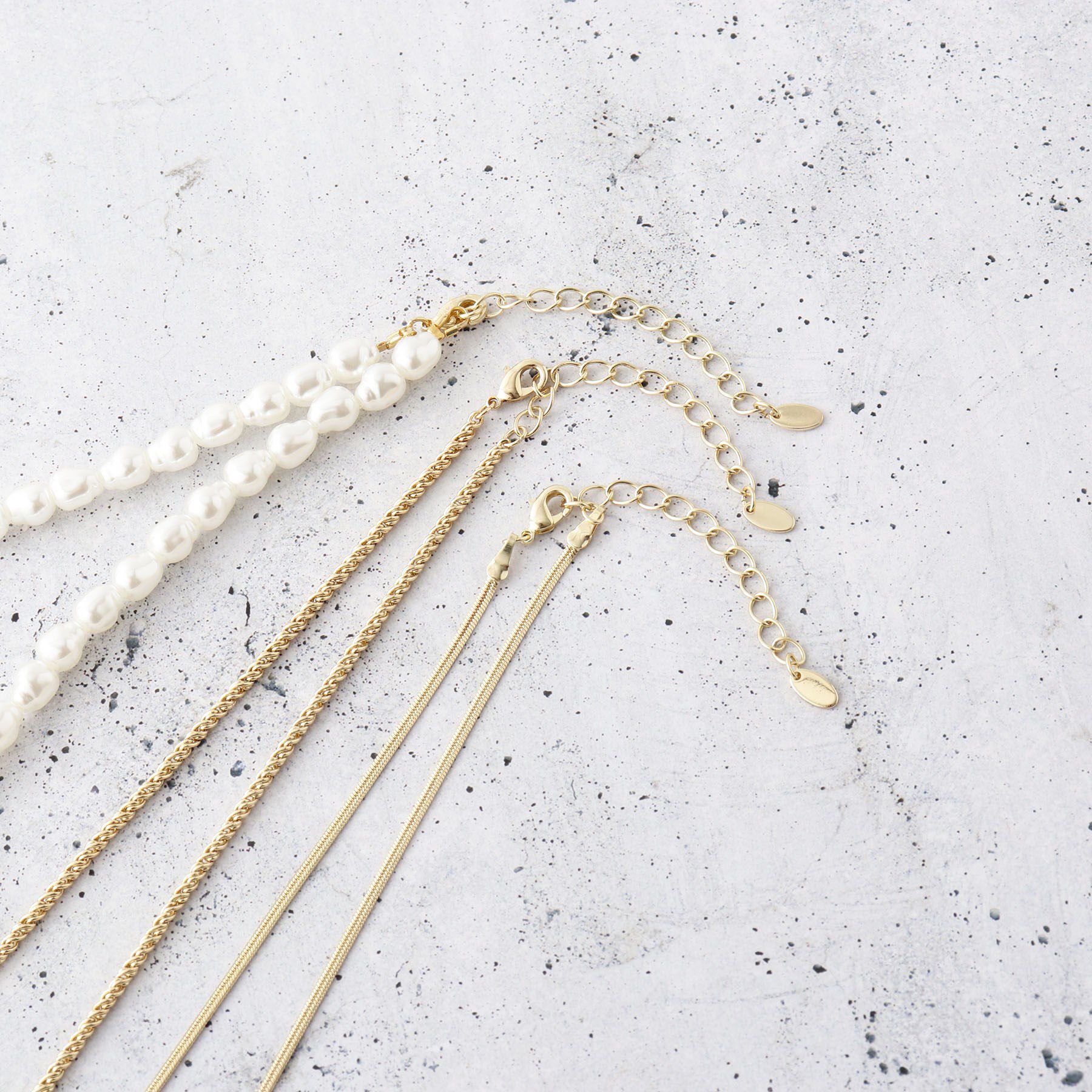 THE SHOP TK「3WAYショートネックレス」|ネックレス|