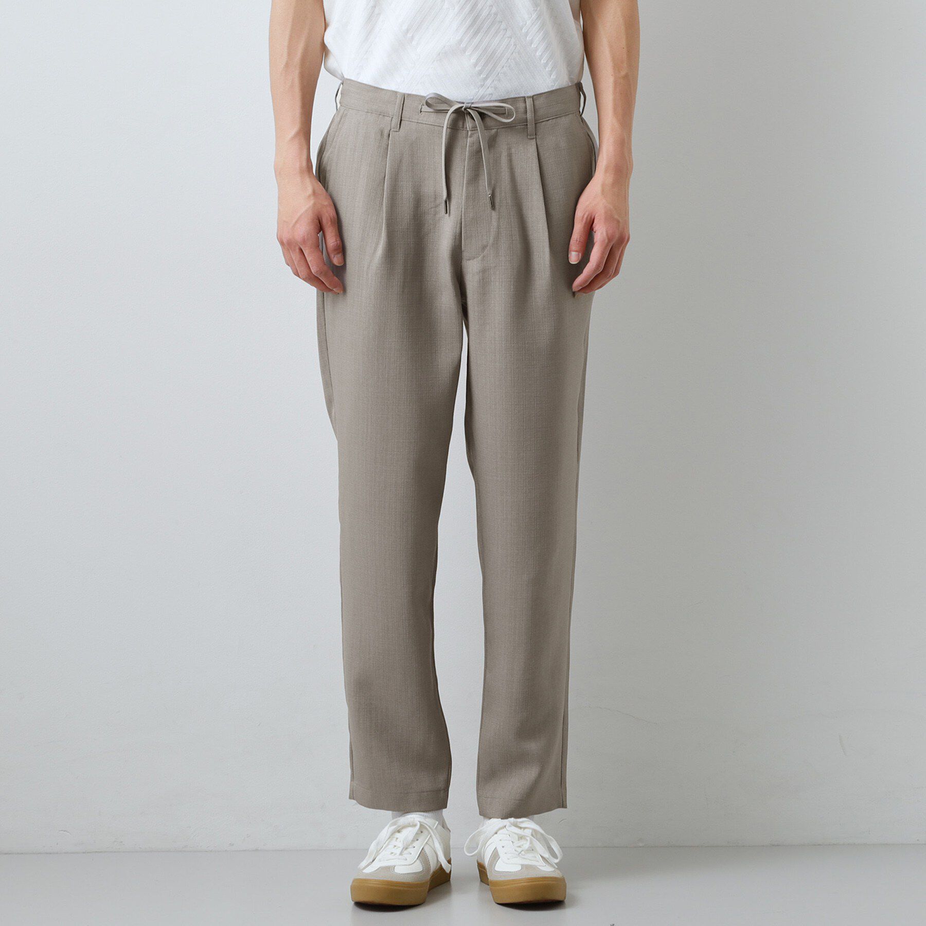 THE SHOP TK「【LINO FINE】リネンライク イージースラックス 吸水速乾/イージーケア/UVカット/洗濯機O」|その他|