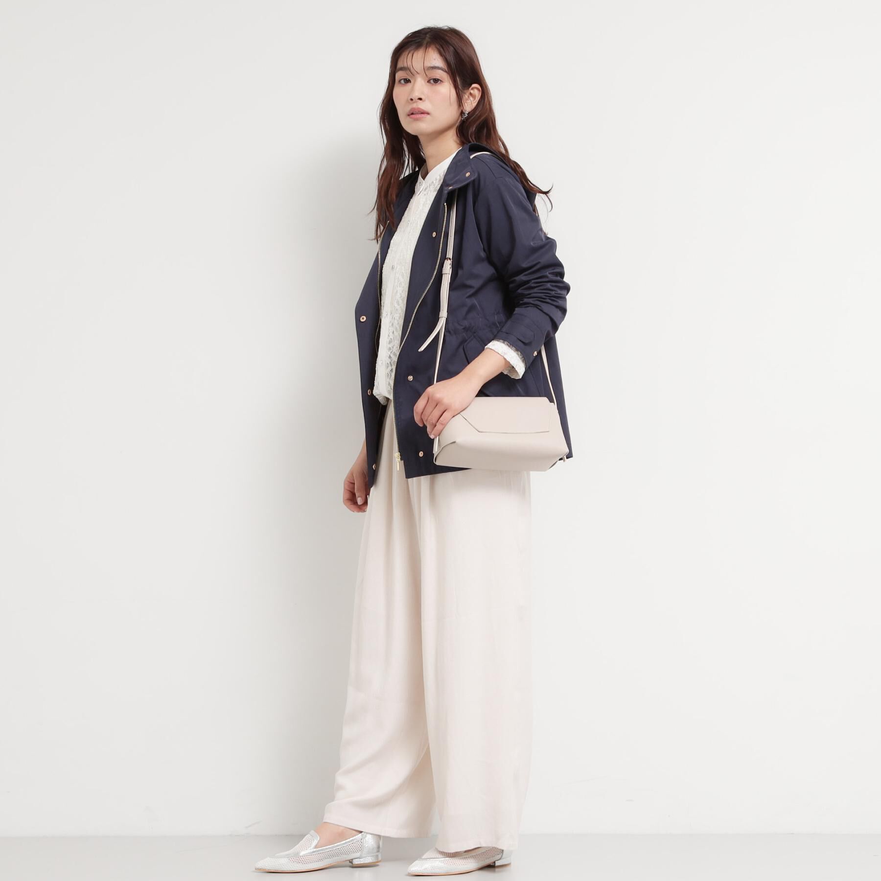 THE SHOP TK「【ウエスト調節可能ですっきり見え】フーデットブルゾン/洗える」|ブルゾン・スタジャン|