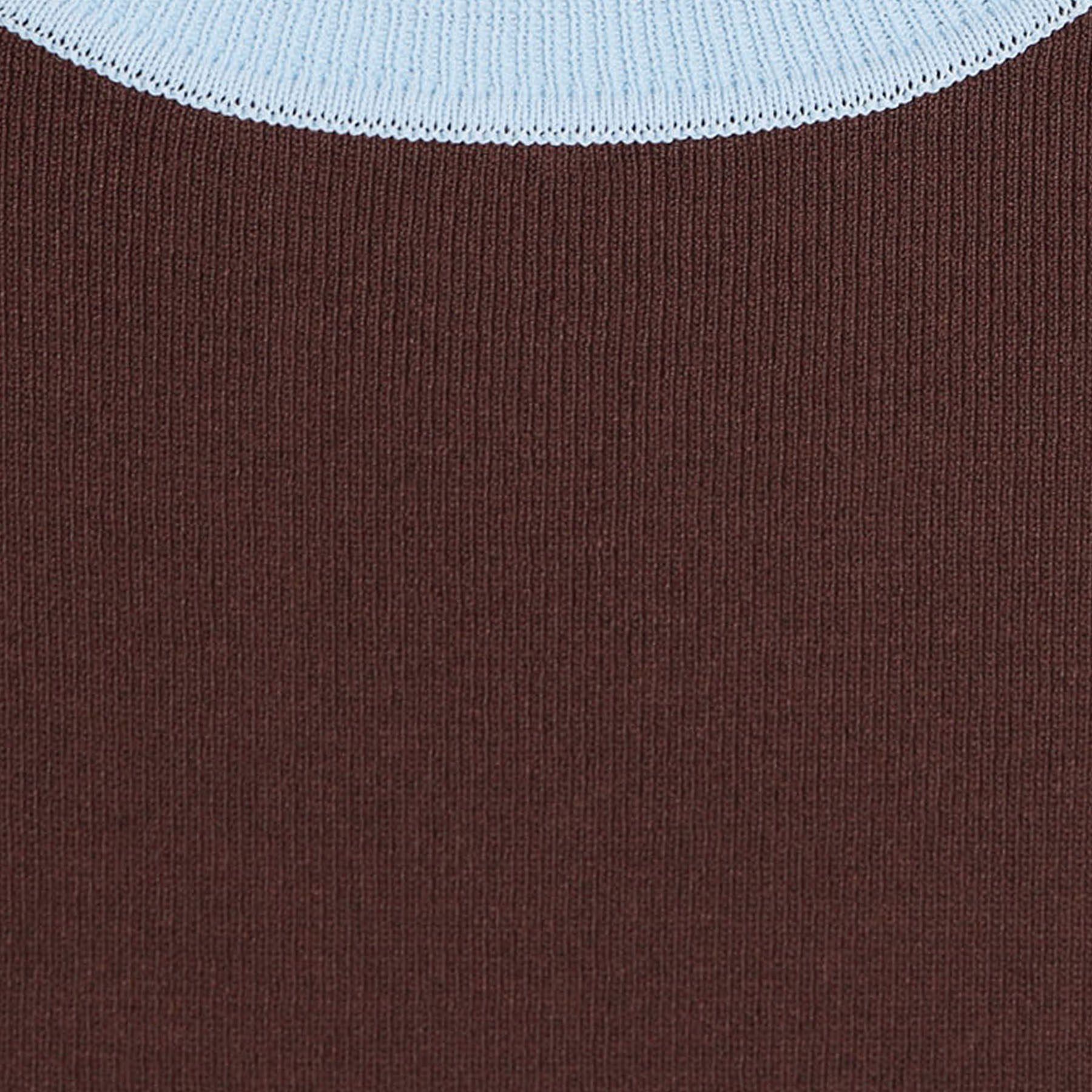 THE SHOP TK「【接触冷感/洗濯機OK/毛玉になりにくい/UV】さりげないラインで品よく映える 配色5分袖ニット」|ニット・セーター|