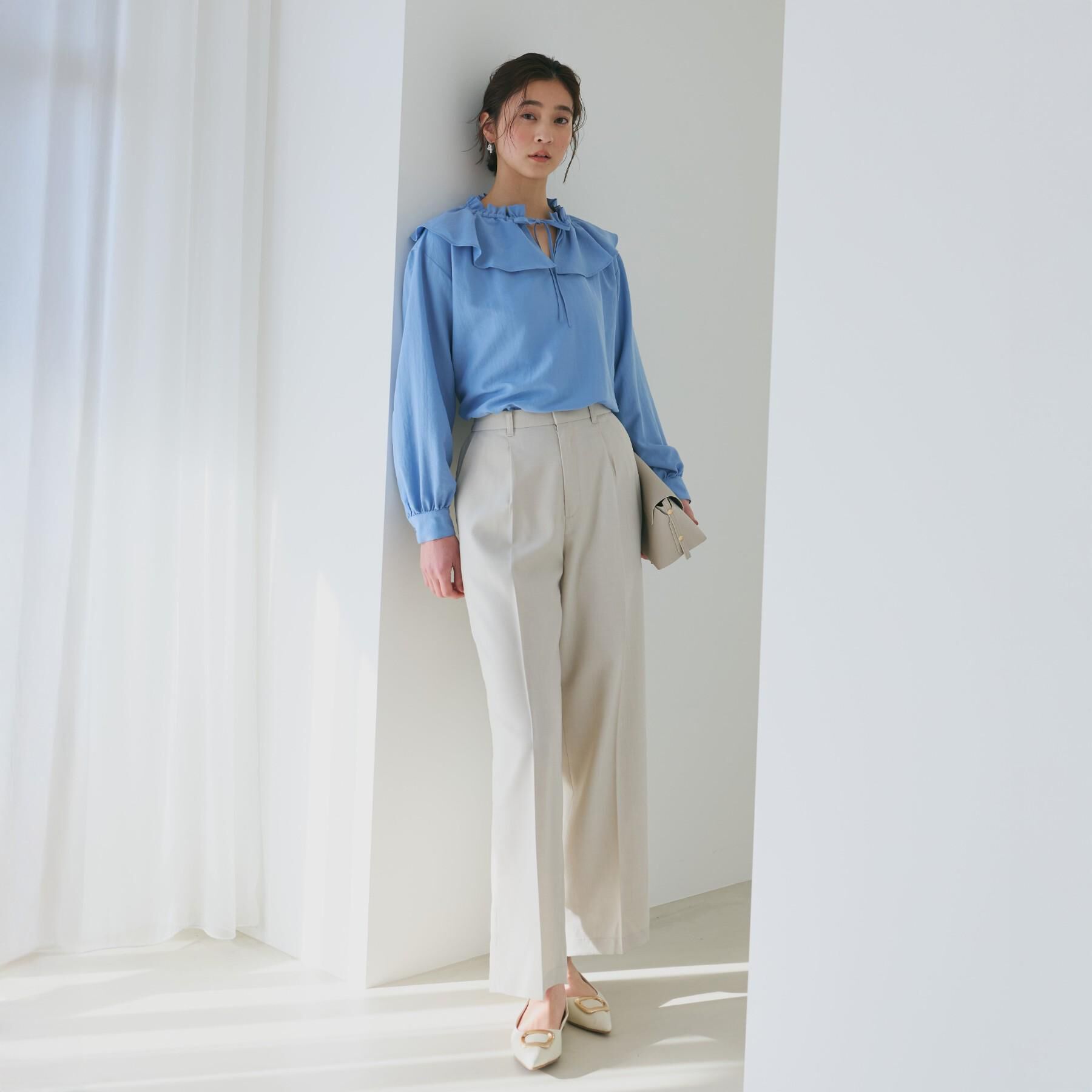 THE SHOP TK「【洗える】 麻調ワイドパンツ」|その他|