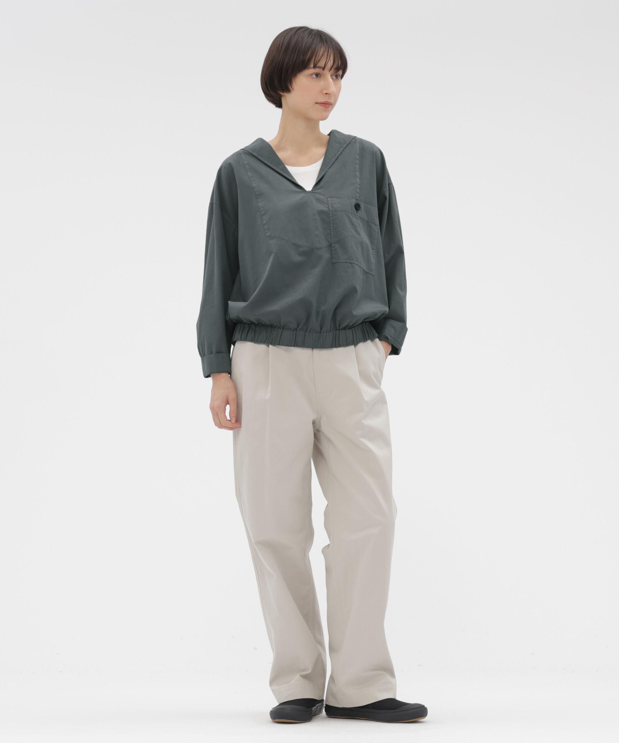 MHL.「WASHED CHINO COTTON TROUSERS」|その他|ECRU2