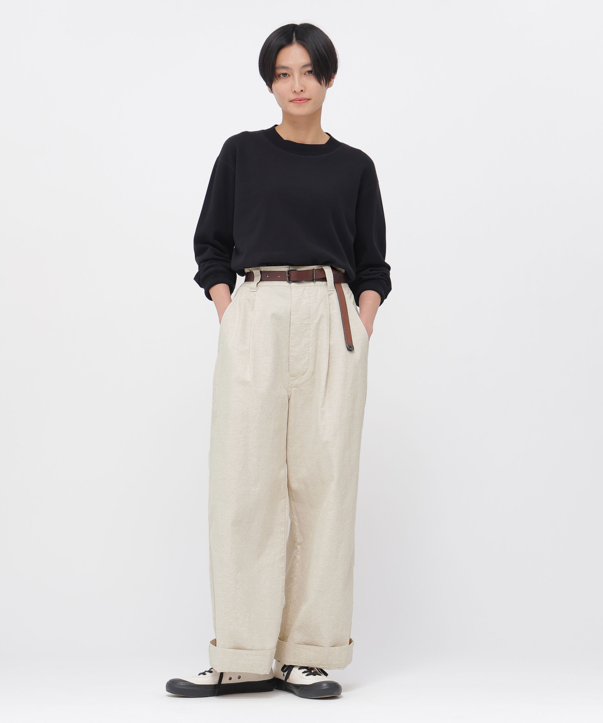 MHL.「BELGIAN LINEN COTTON PLAINWEAVE TROUSERS」|その他|NATURAL2