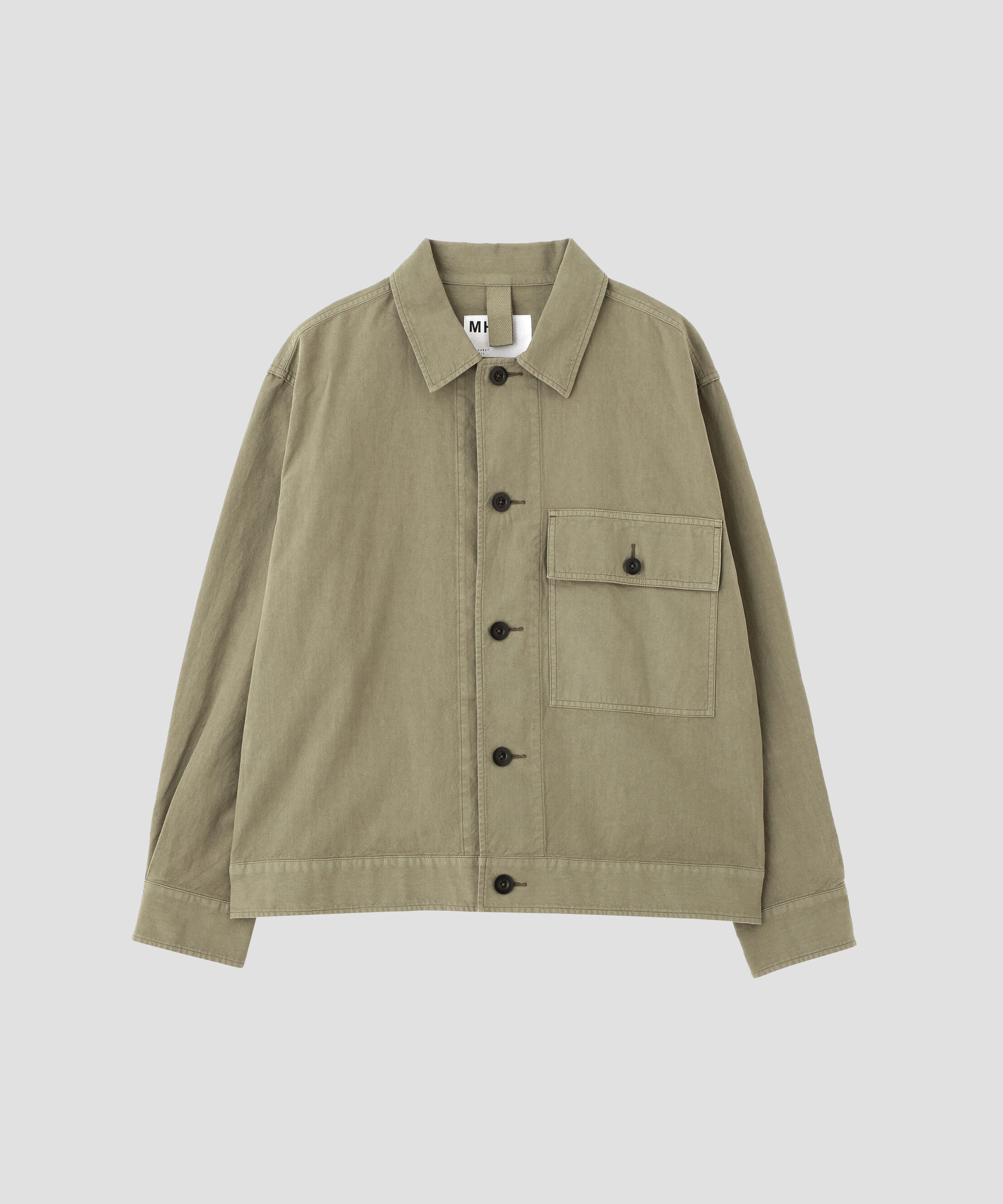 MHL.「BELGIAN LINEN COTTON PLAINWEAVE BLOUSON」|ブルゾン・スタジャン|