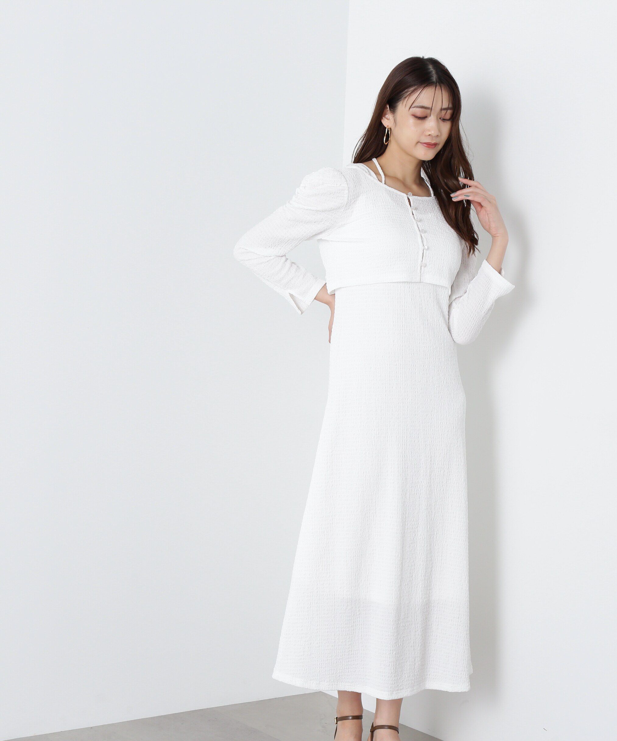  「ｸｼｭｸｼｭｽﾄﾚｯﾁｶｰﾃﾞ&ﾜﾝﾋﾟｰｽｾｯﾄ WEB限定ｶﾗｰ:ｵﾚ 」|ワンピース|