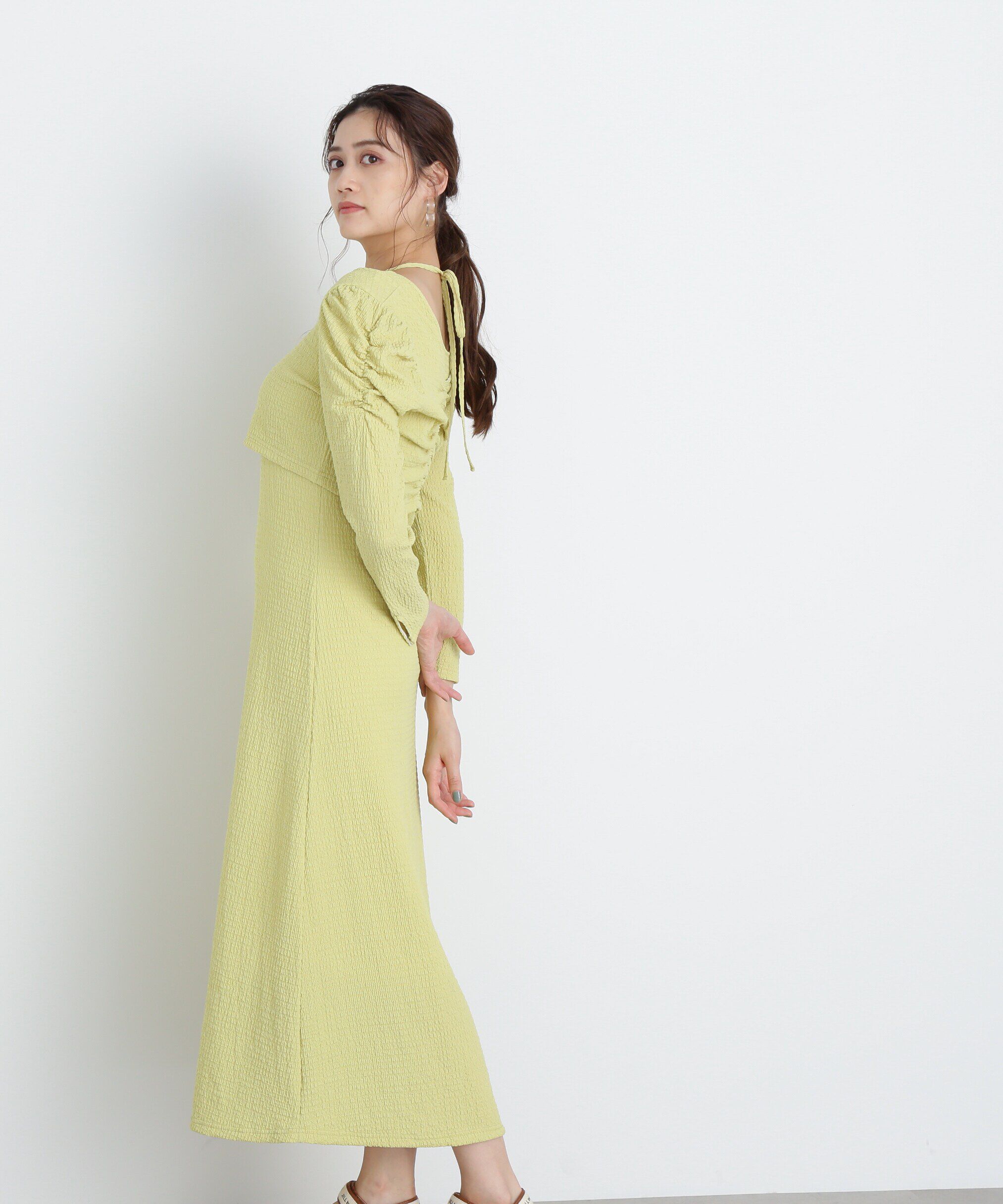  「ｸｼｭｸｼｭｽﾄﾚｯﾁｶｰﾃﾞ&ﾜﾝﾋﾟｰｽｾｯﾄ WEB限定ｶﾗｰ:ｵﾚ 」|ワンピース|